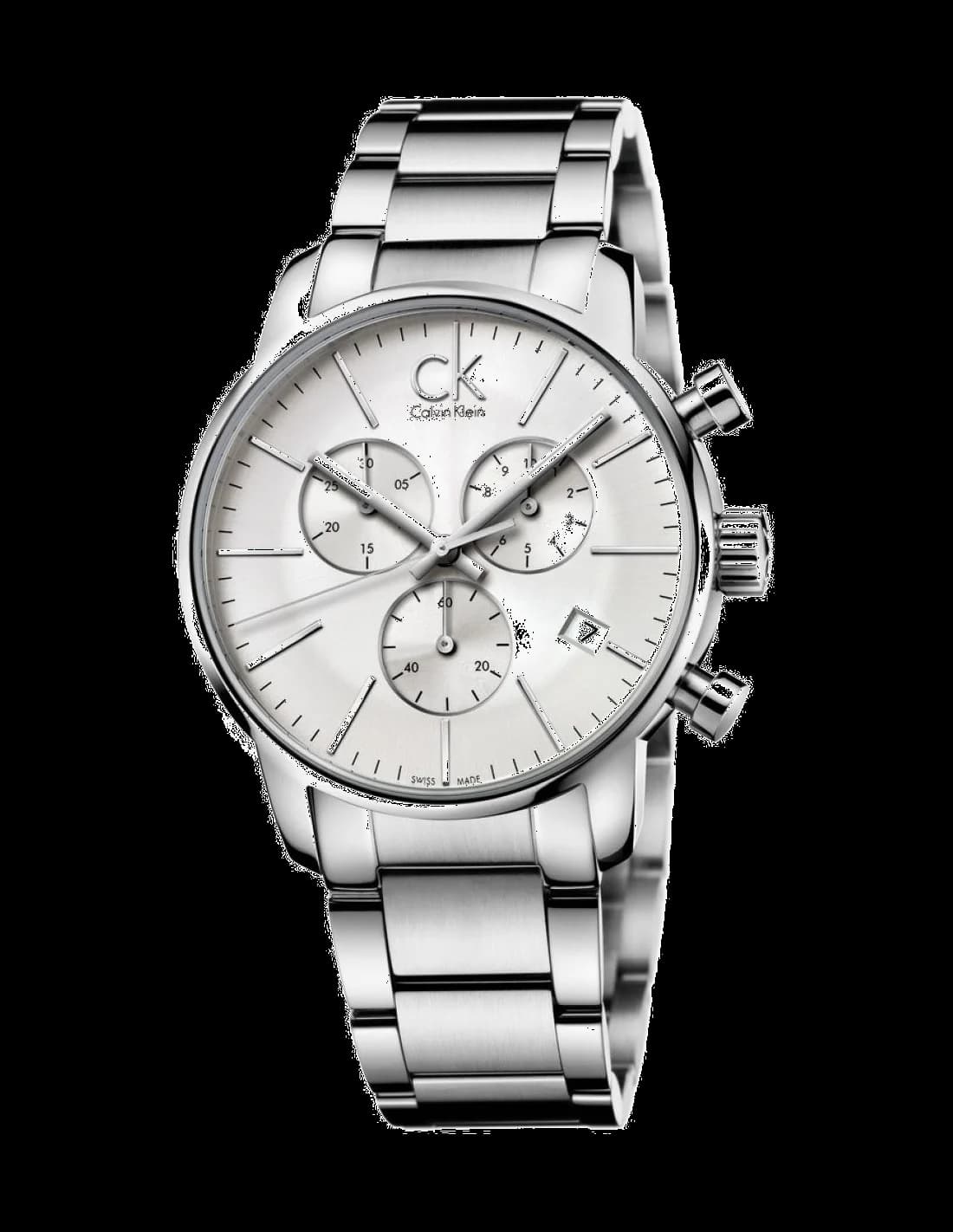 Calvin Klein K2G27146 vue de côté, bracelet acier