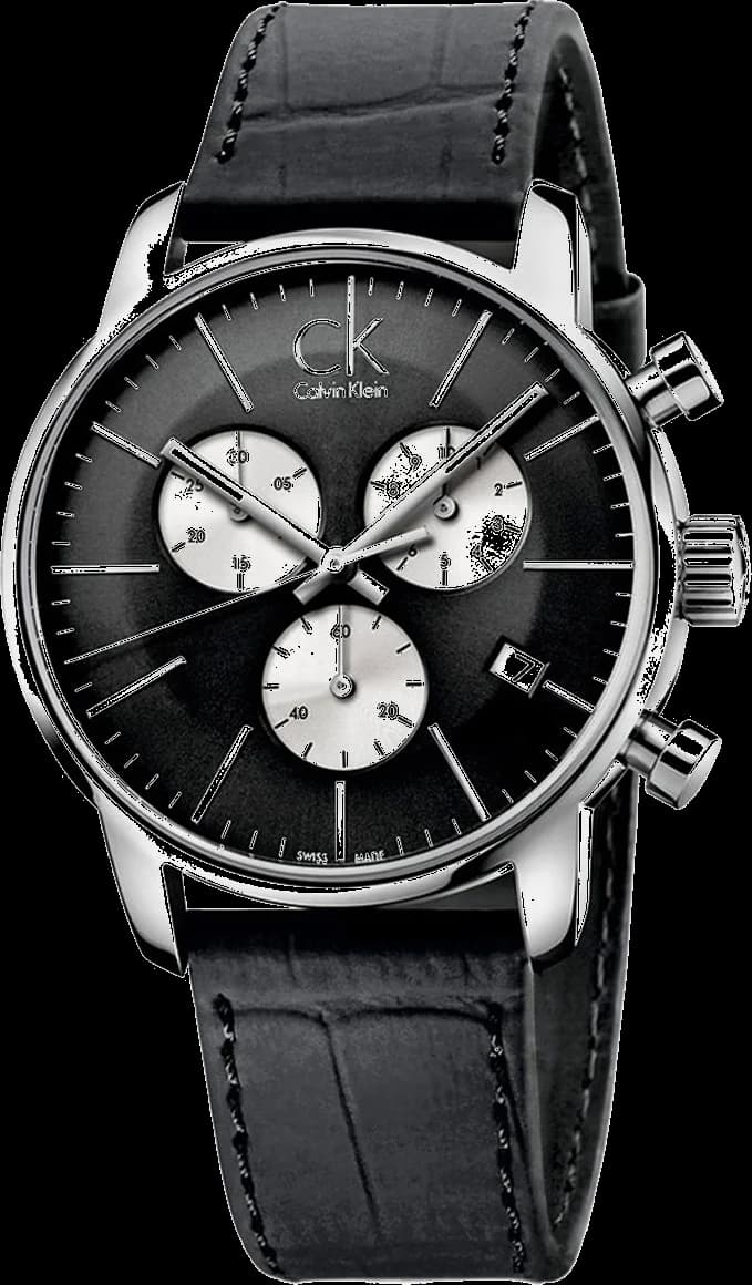 Calvin Klein K2G271CX vue de côté, bracelet cuir