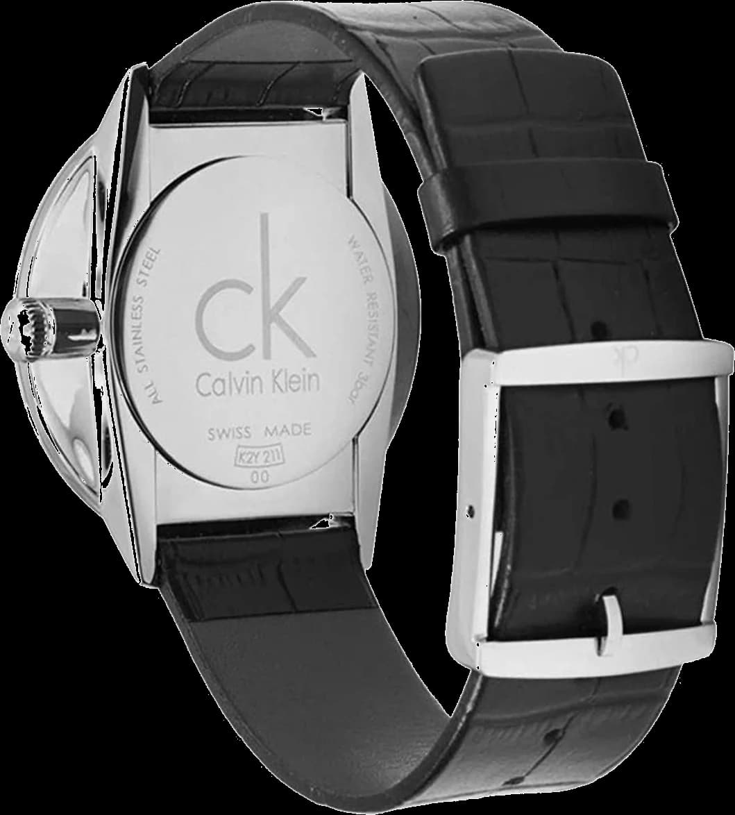 Montre Homme Calvin Klein K2Y211C3 Bracelet Cuir Noir vue 4
