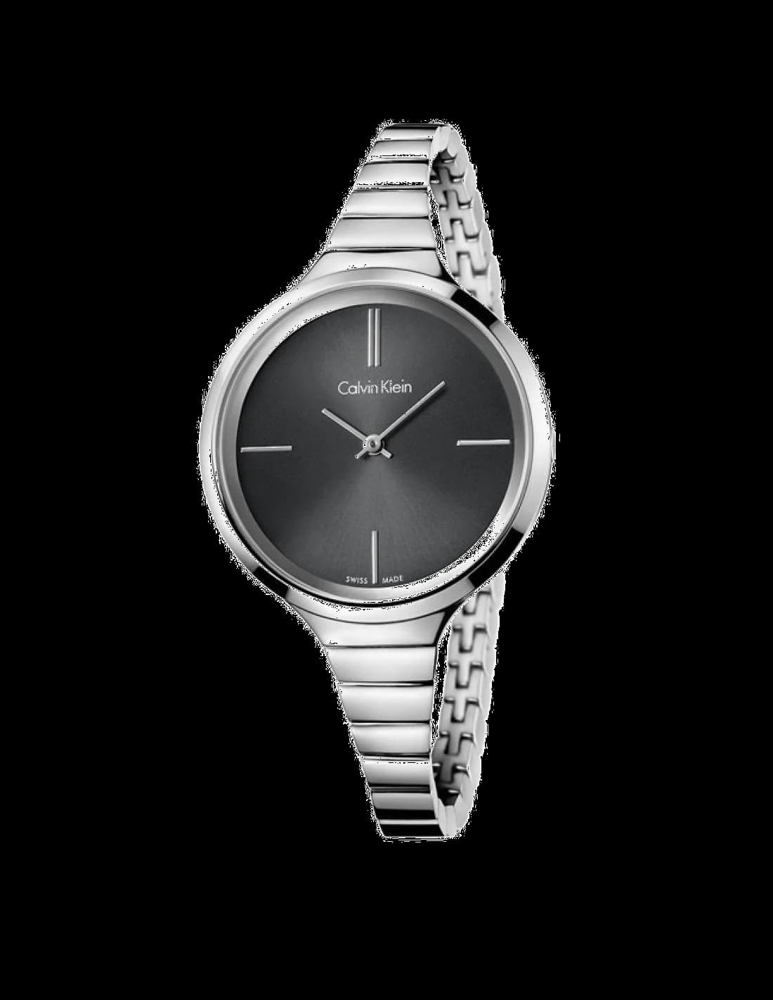 Calvin Klein K4U23121 vue de côté, bracelet acier