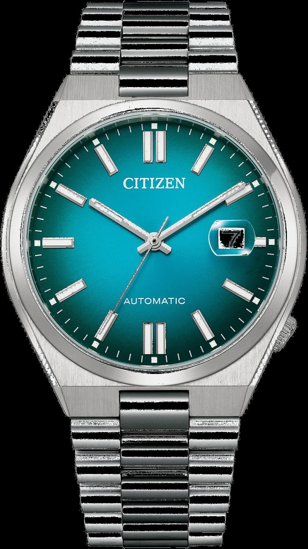 Citizen NJ0151-88X vue de côté, bracelet acier