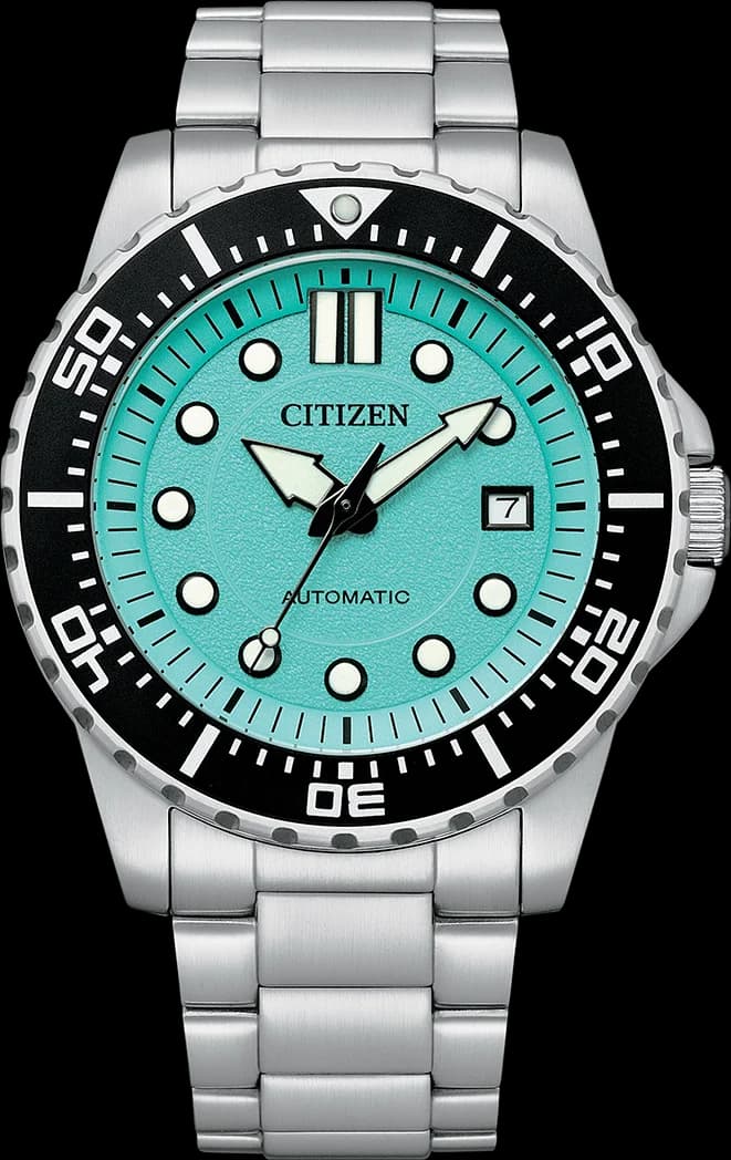 Citizen NJ0170-83X vue de côté, bracelet acier