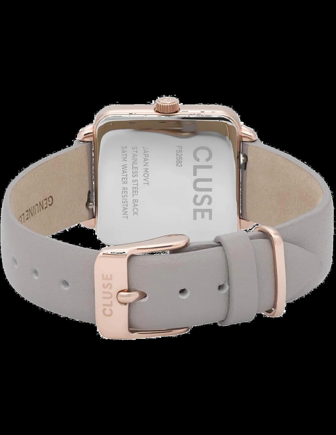 Gros plan sur le cadran blanc de la Cluse CL60005