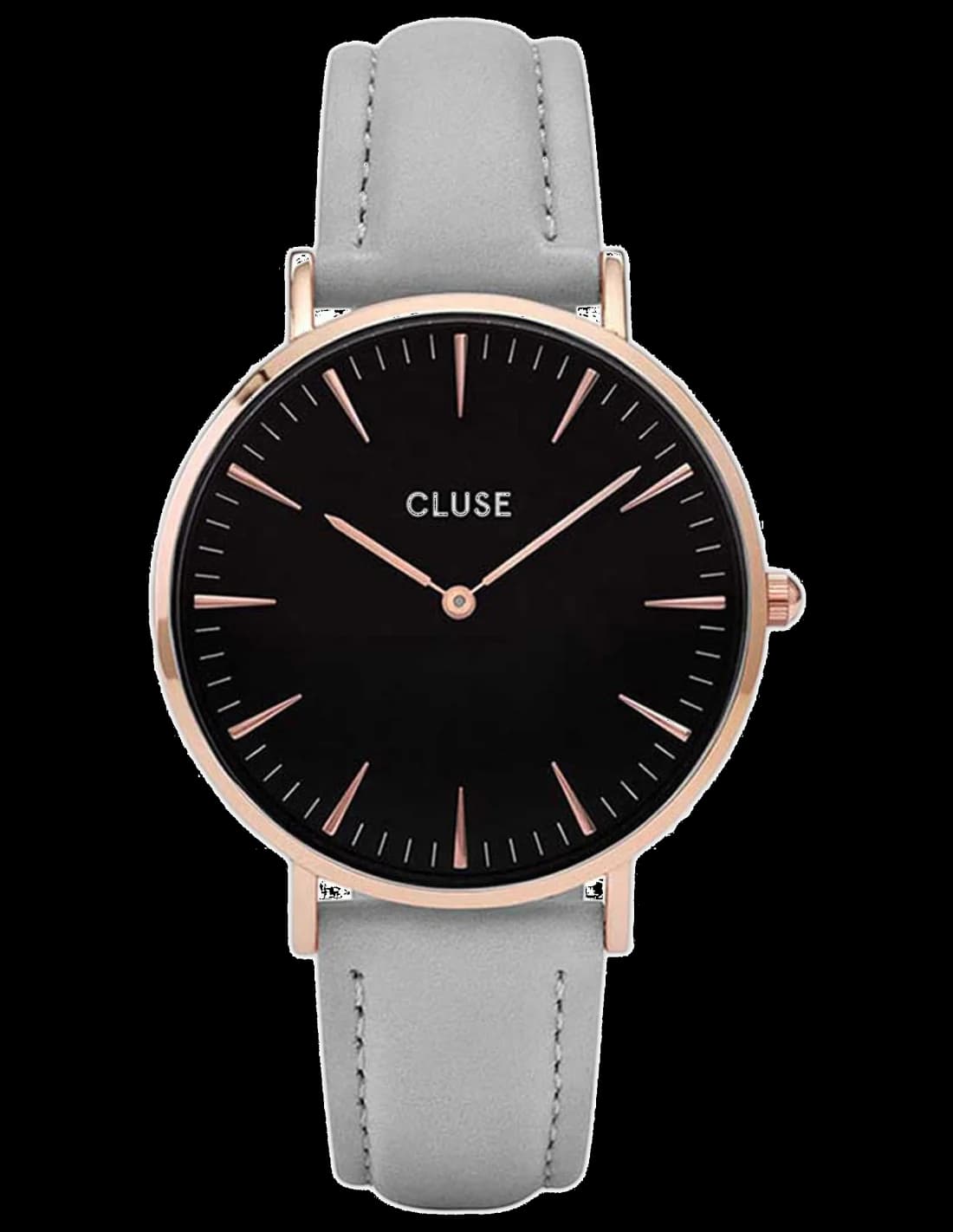 Cluse CL18018 vue de côté, bracelet cuir