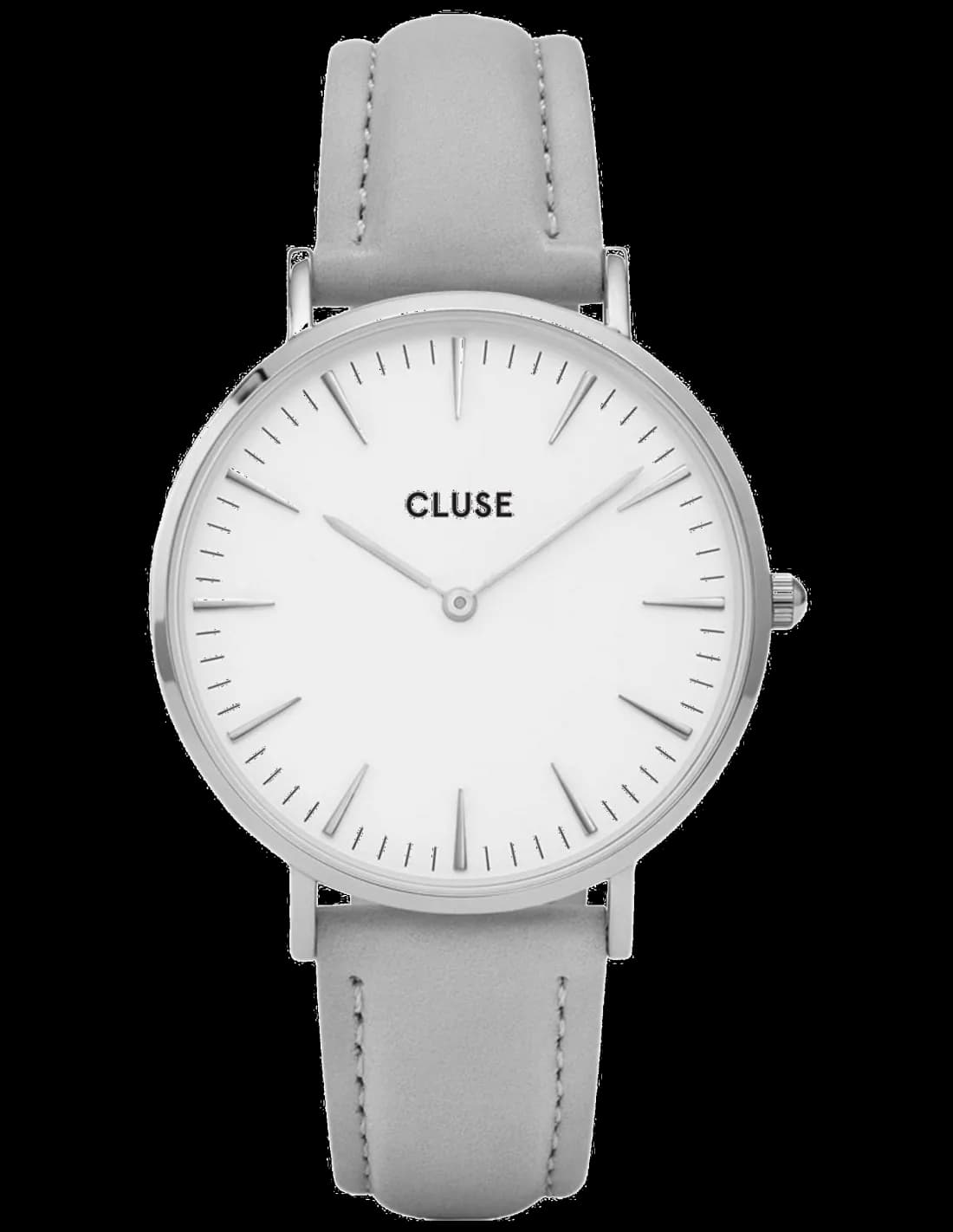 Cluse La Bohème CL18215 Grey Leather Strap Women's Watch vue 2