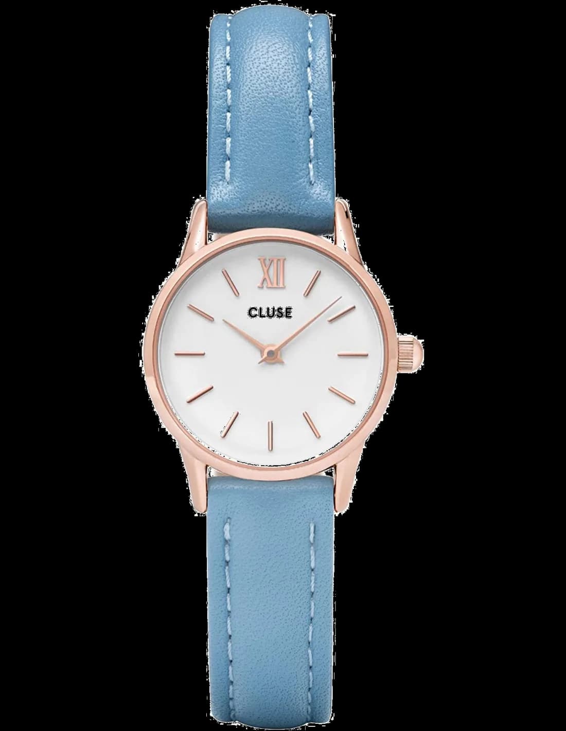 Cluse CL50026 vue de côté, bracelet cuir