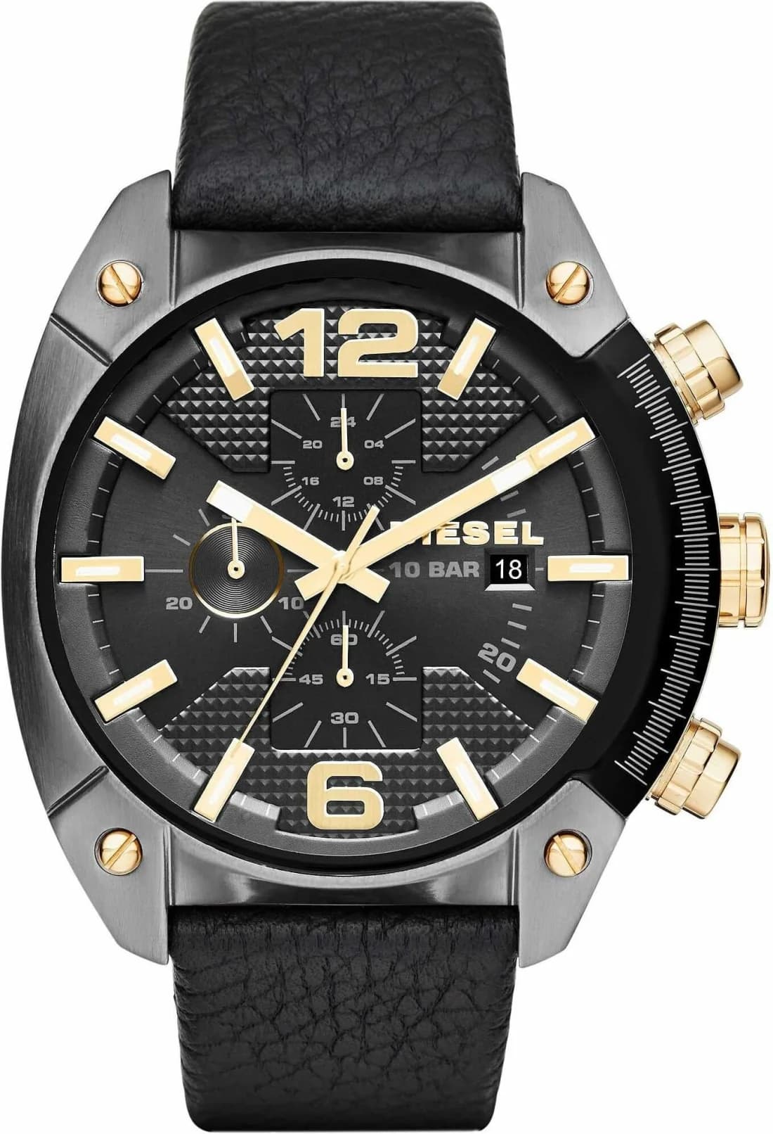 Montre Diesel DZ4568 Mega Chief Bracelet Denim Bleu vue 4