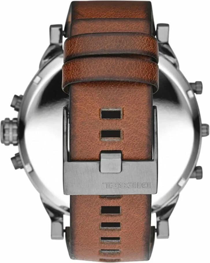 Diesel Mr Daddy DZ7394 Black Multi-Function XXL Dial Men's Watch vue 4