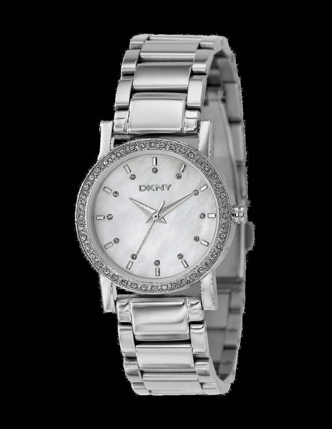 DKNY NY4791 vue de côté, bracelet acier