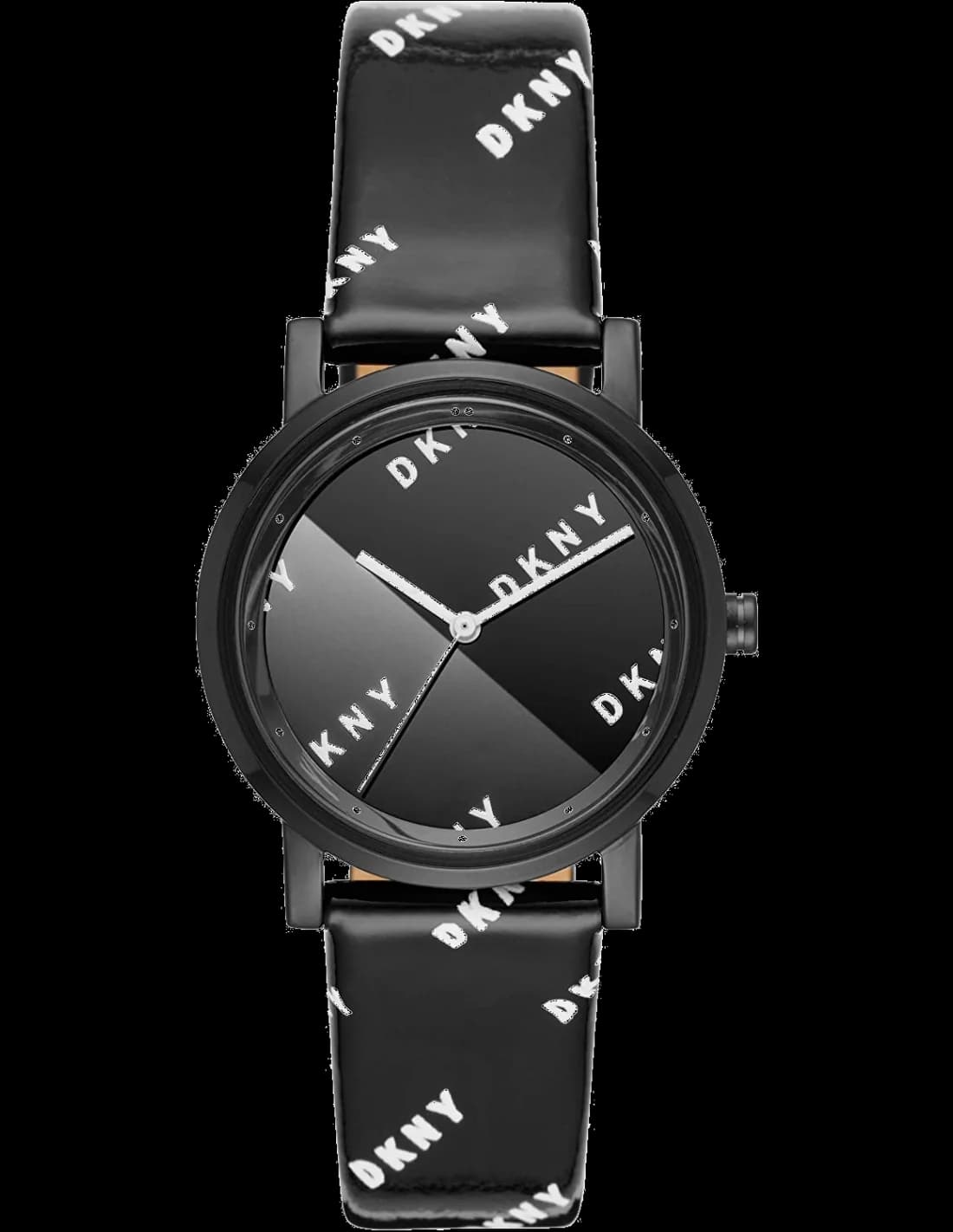DKNY NY2805 vue de côté, bracelet cuir