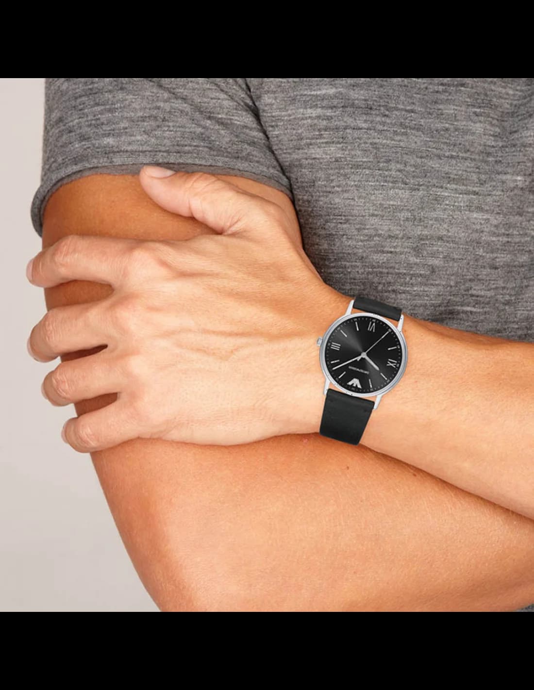 Emporio Armani Kappa AR11013 Black Men's Watch vue 5
