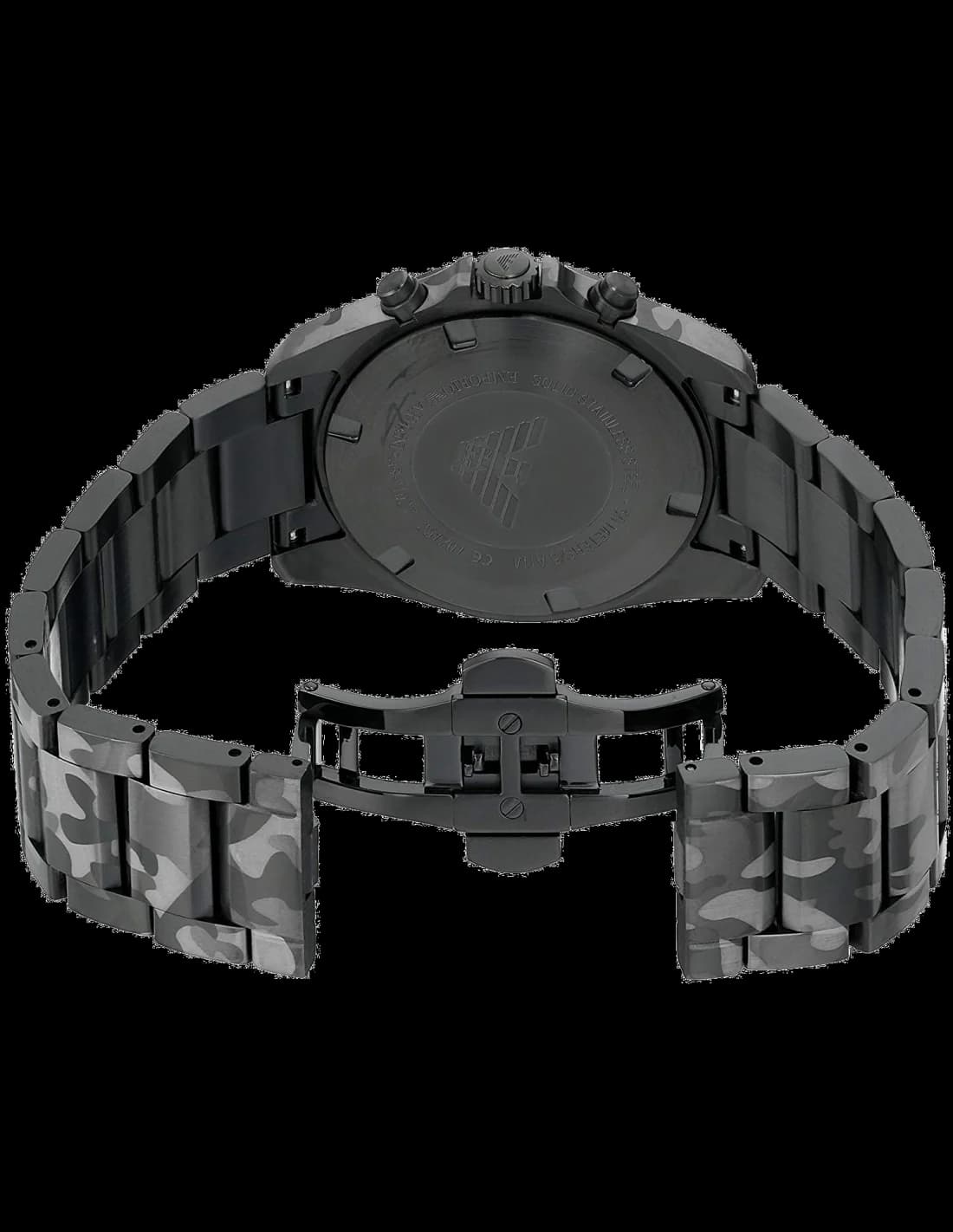 Emporio Armani AR11027 côté fond de boîtier noir