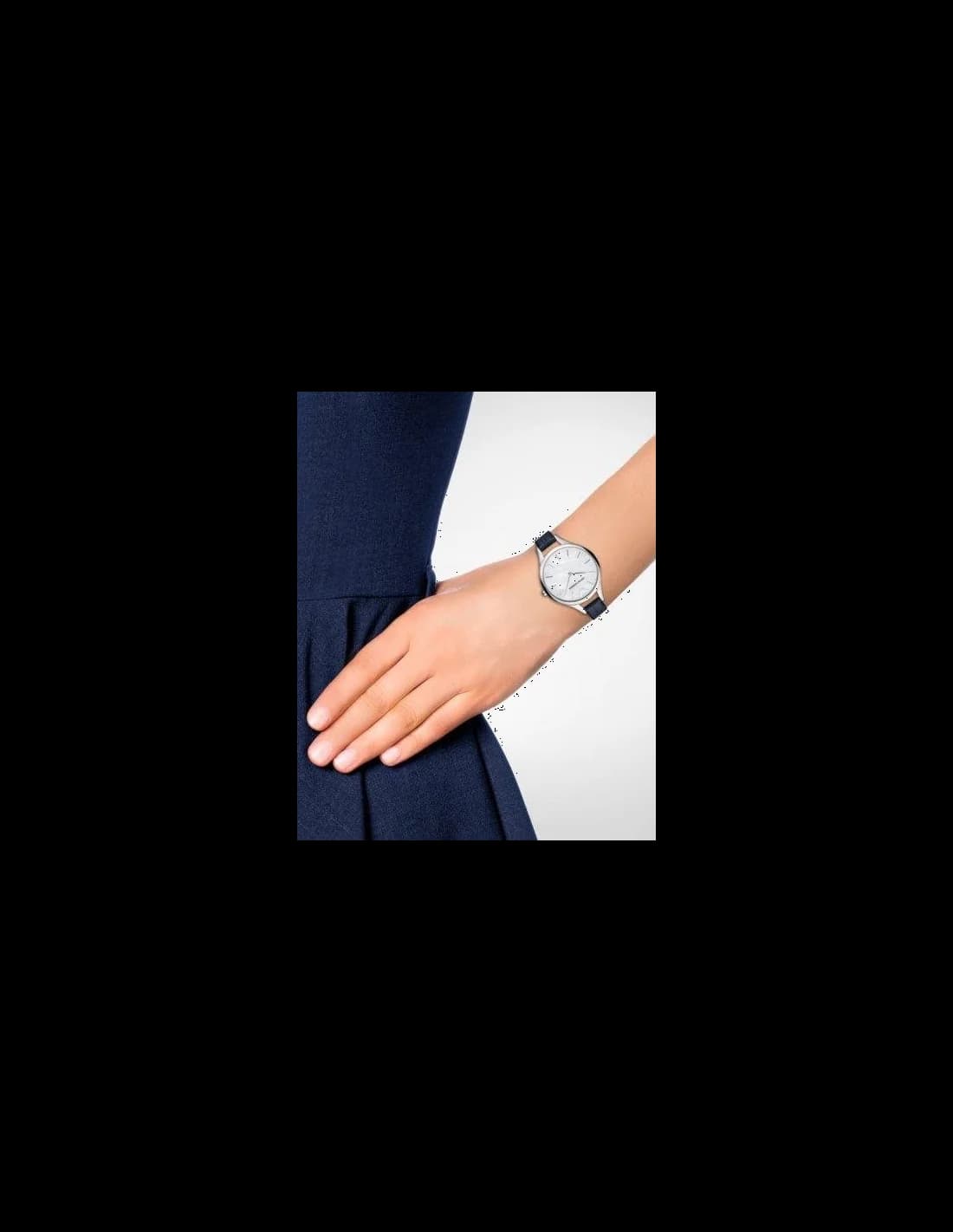 Montre Emporio Armani AR11090 Aurora avec Bracelet en Cuir Bleu Fin vue 4