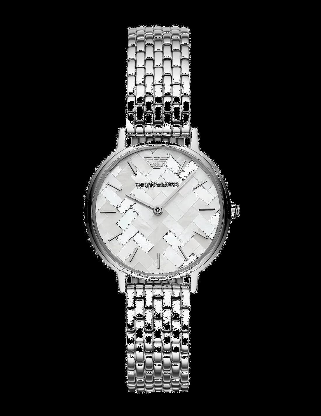 Emporio Armani AR11112 vue de côté, bracelet acier