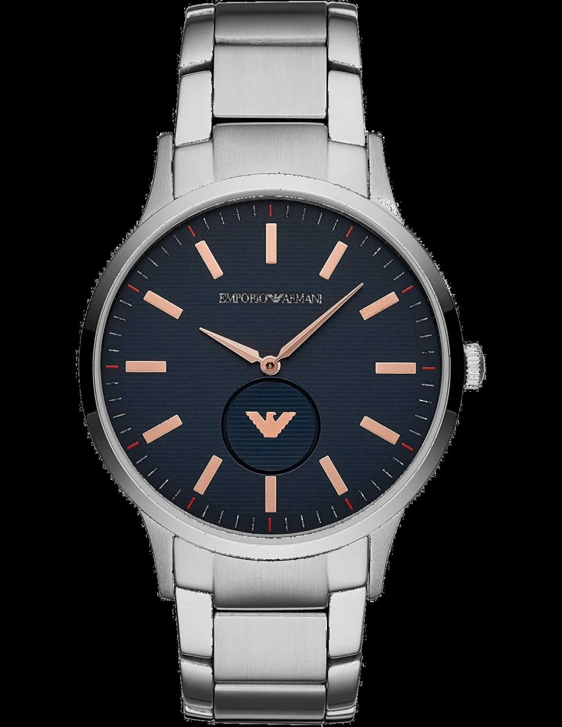 Emporio Armani AR11137 vue de côté, bracelet acier