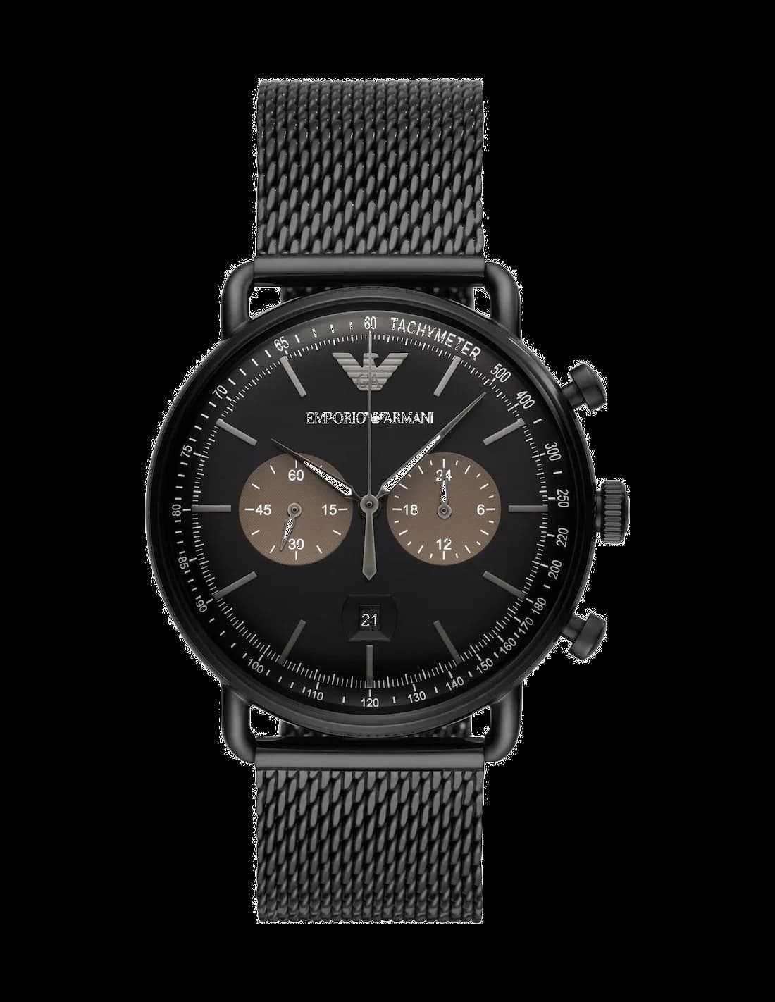 Emporio Armani AR11142 vue de côté, bracelet acier