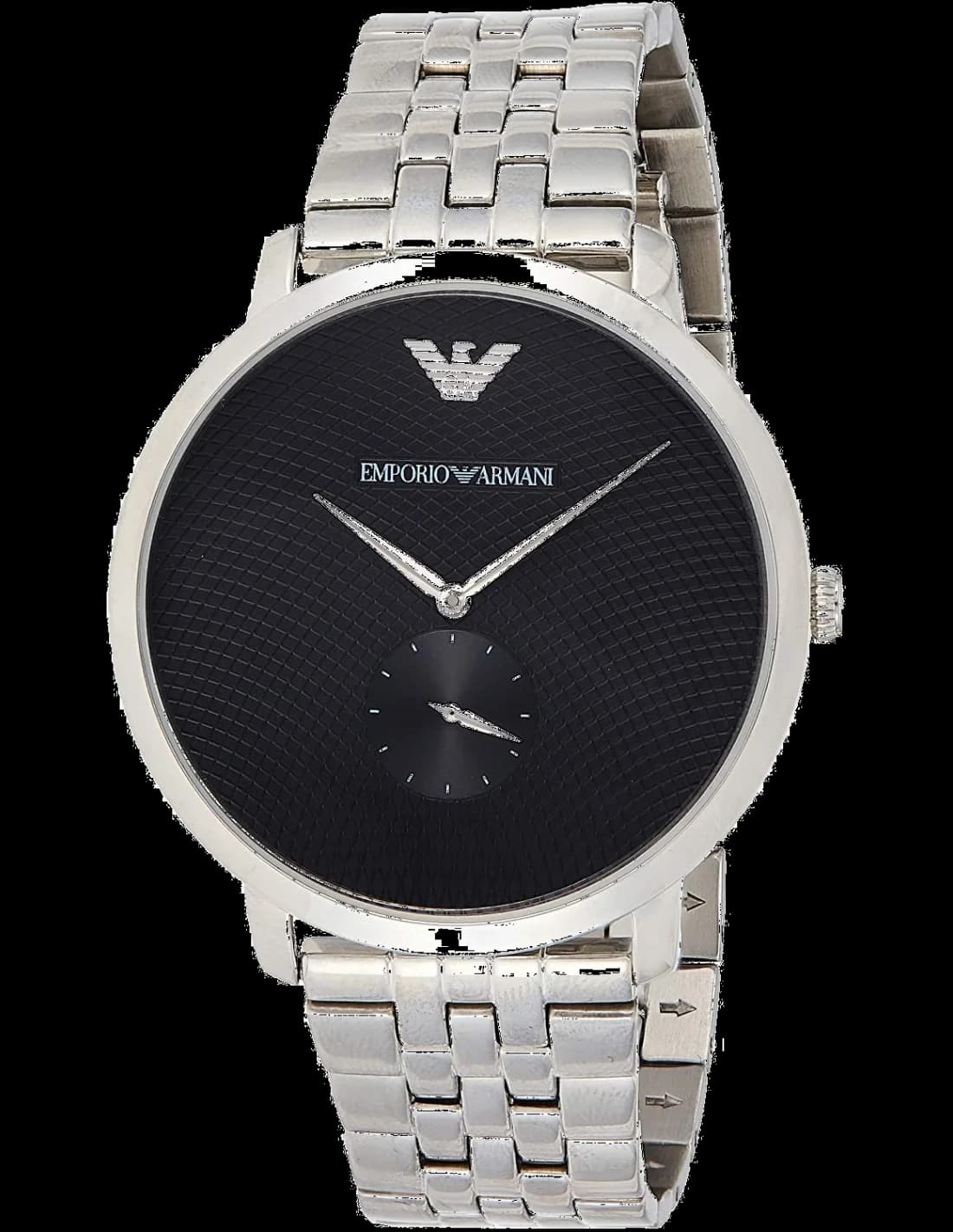 Emporio Armani AR11161 vue de côté, bracelet acier