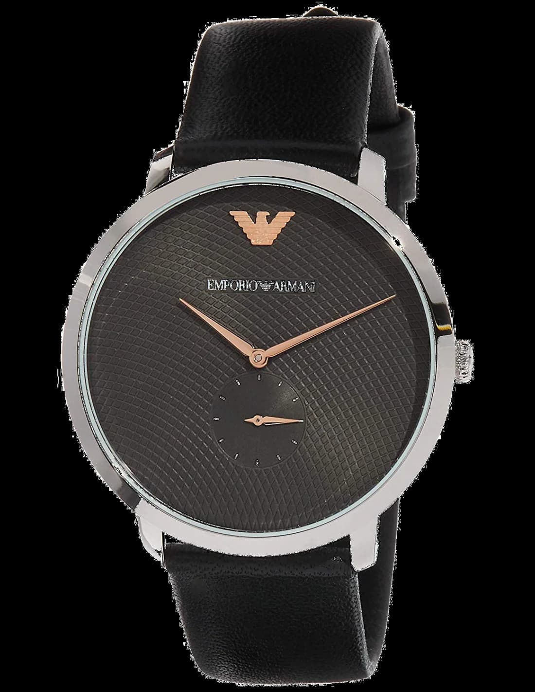 Emporio Armani AR11162 vue de côté, bracelet cuir