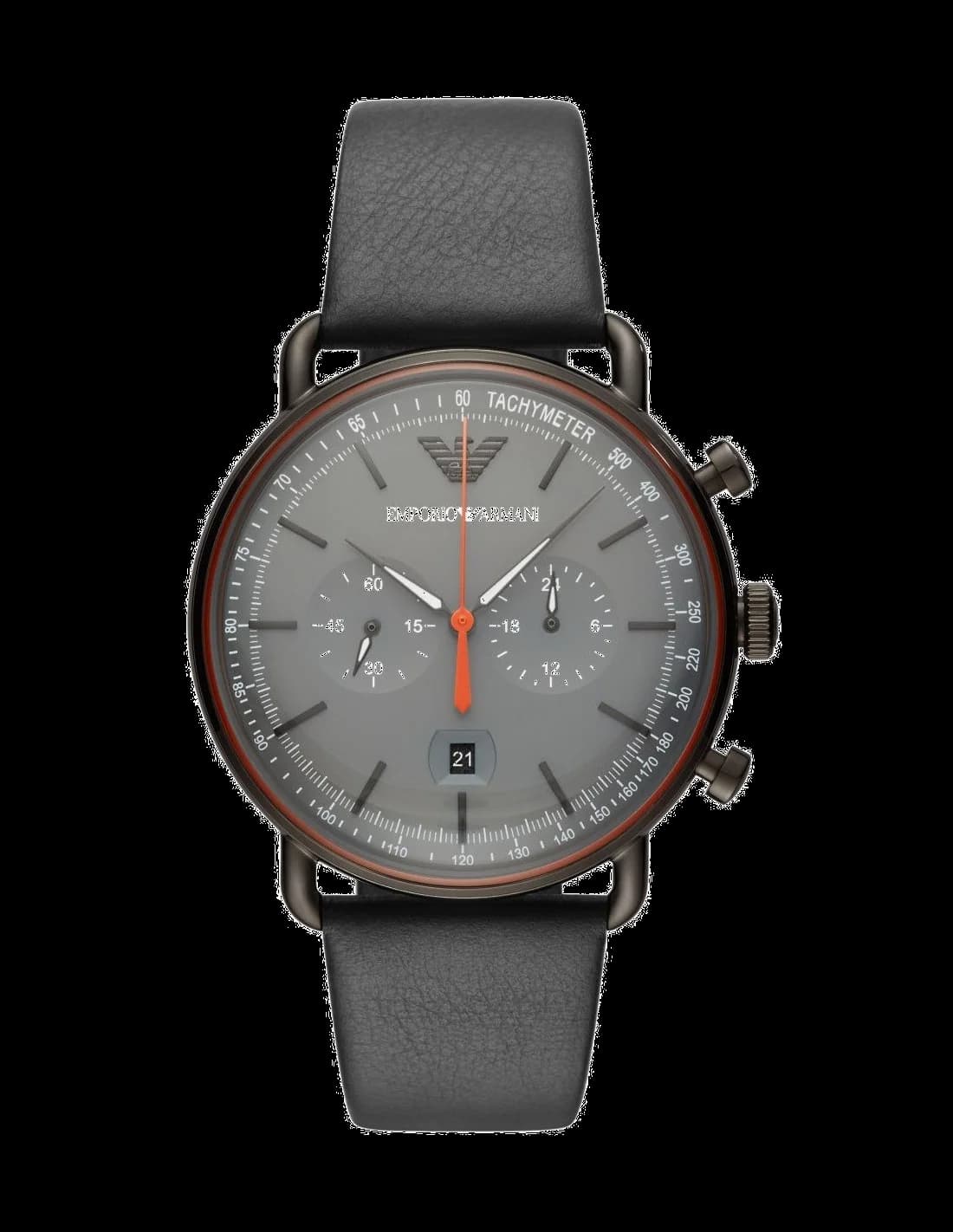 Emporio Armani AR11168 vue de côté, bracelet cuir