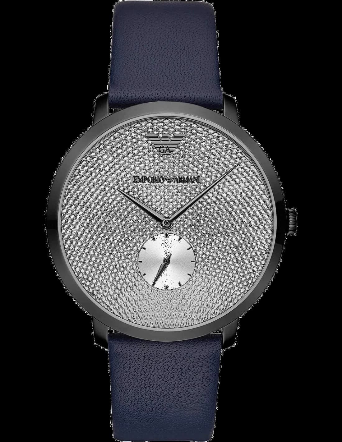 Emporio Armani AR11214 vue de côté, bracelet cuir