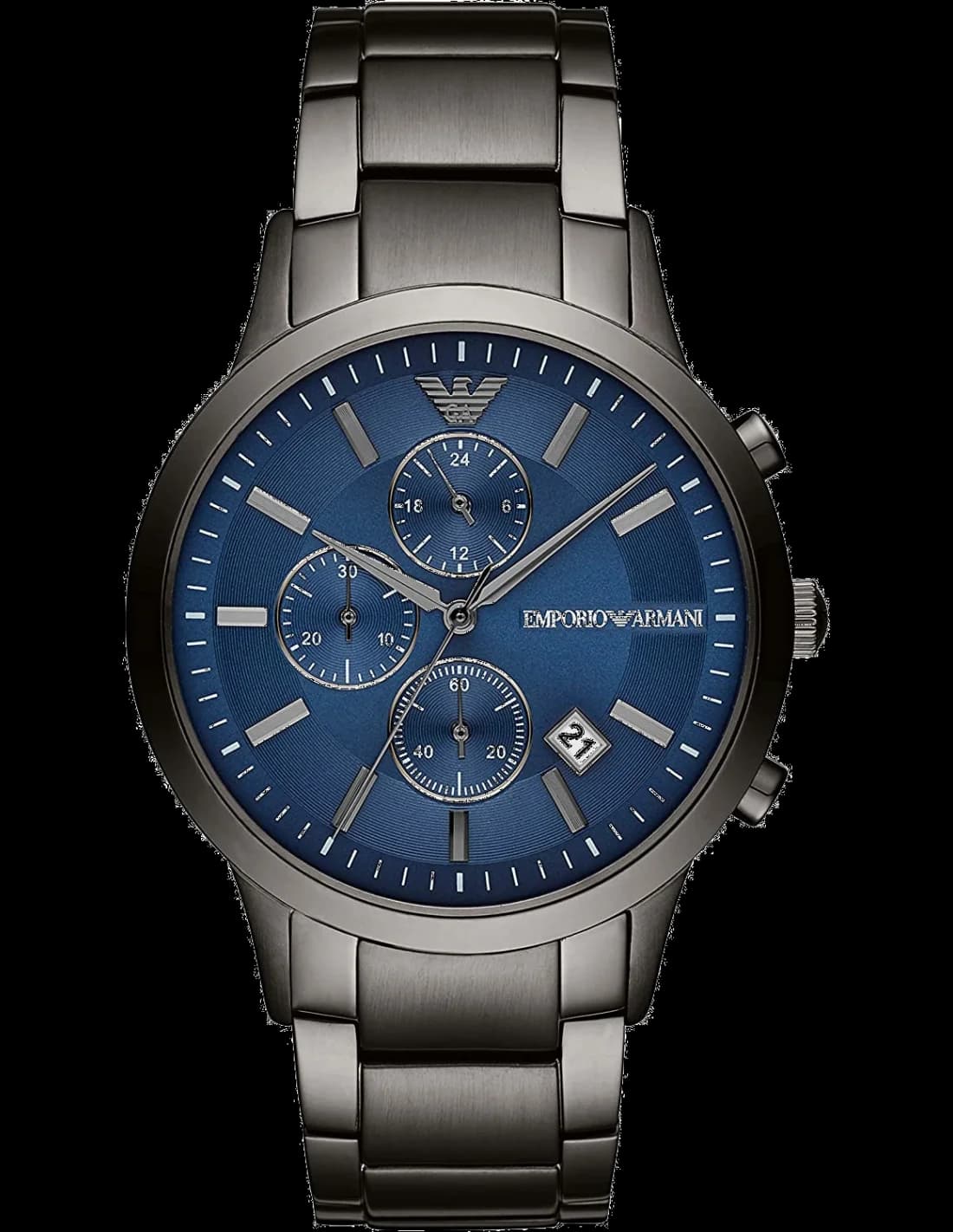 Emporio Armani AR11215 vue de côté, bracelet acier