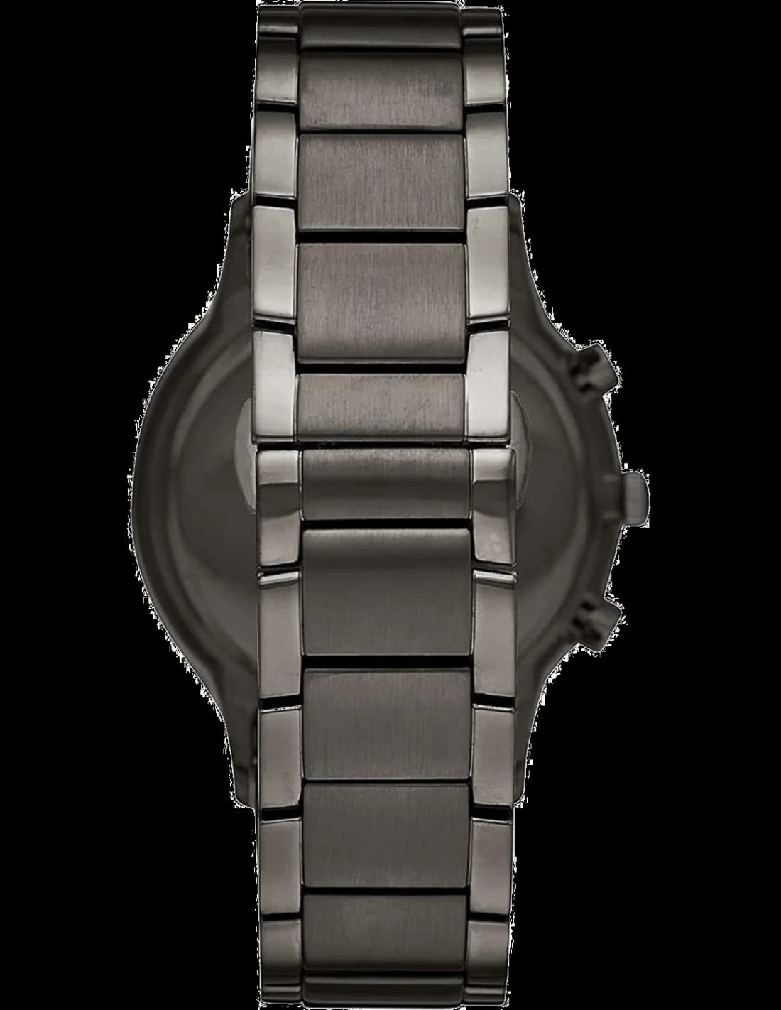 Gros plan sur le cadran bleu de la Emporio Armani AR11215