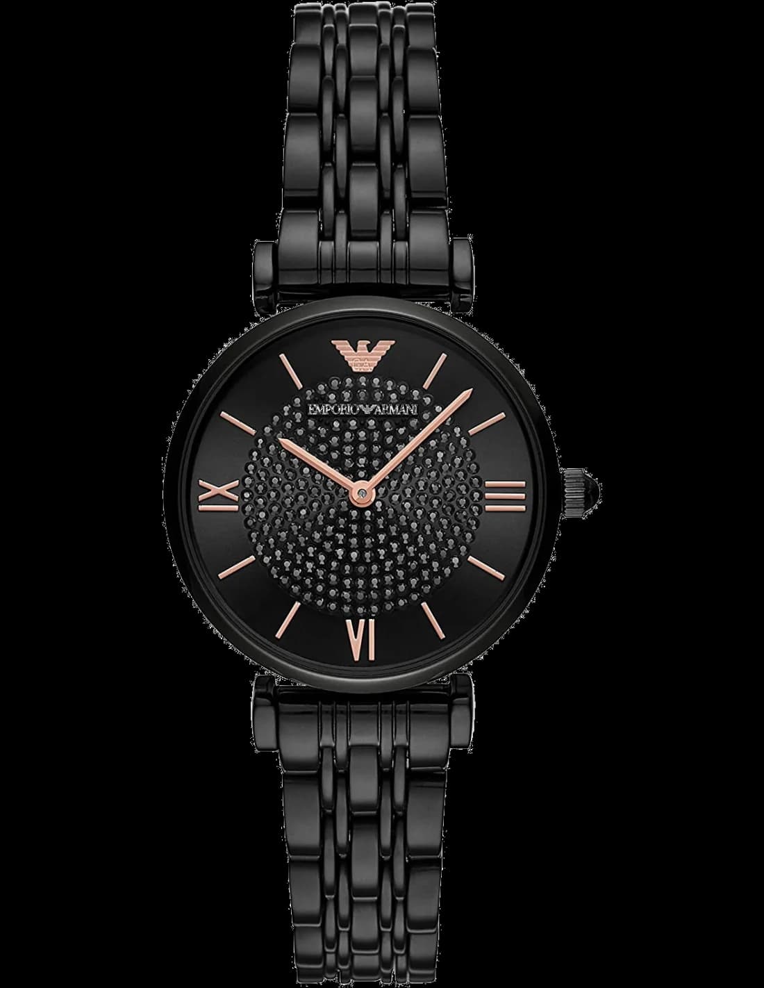 Emporio Armani AR11245 vue de côté, bracelet acier