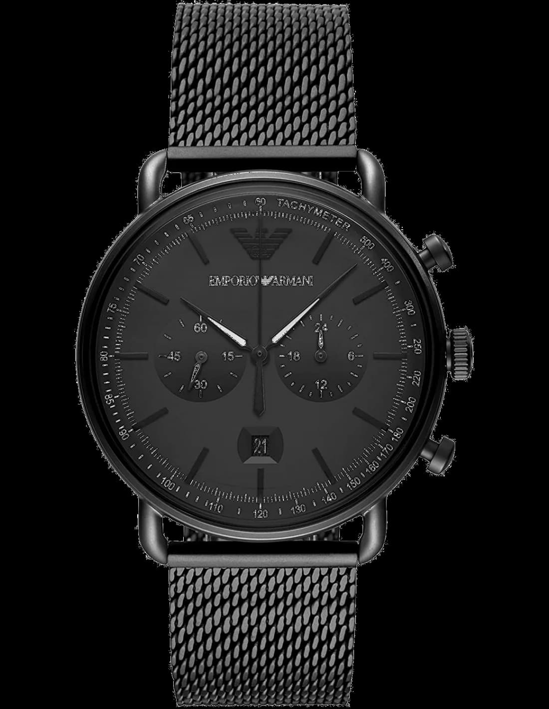 Emporio Armani AR11264 vue de côté, bracelet acier