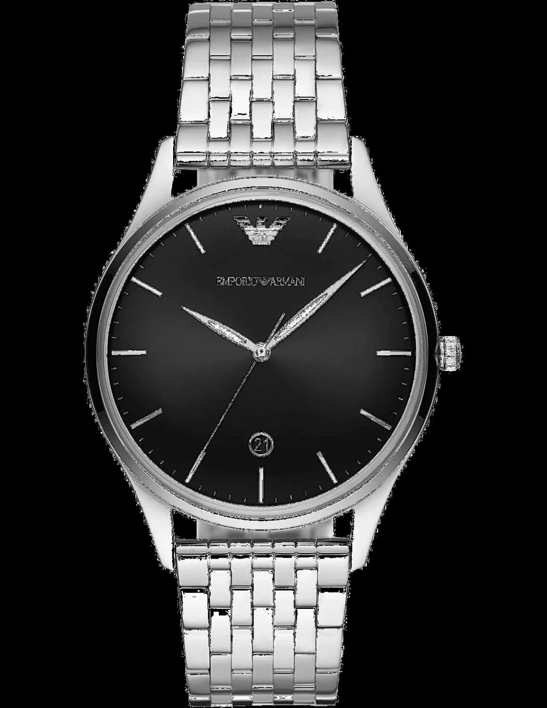 Emporio Armani AR11286 vue de côté, bracelet acier