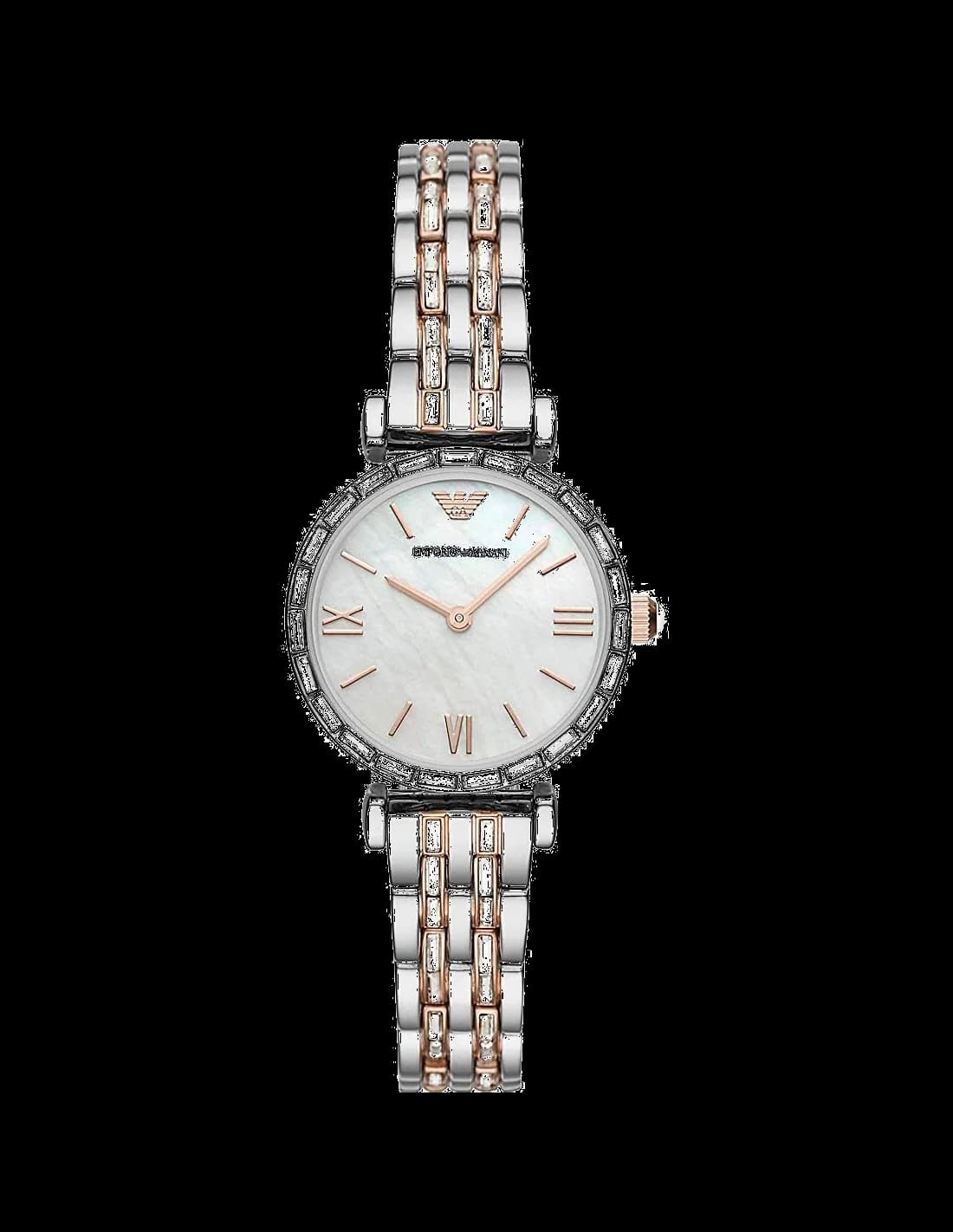 Emporio Armani AR11290 vue de côté, bracelet acier