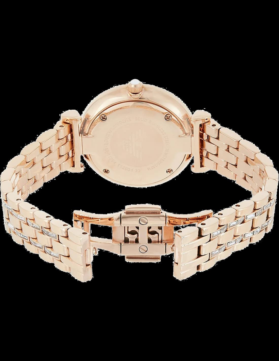 Emporio Armani AR11294 Stainless Steel Rose Gold and Mother-of-Pearl Dial Watch vue 4