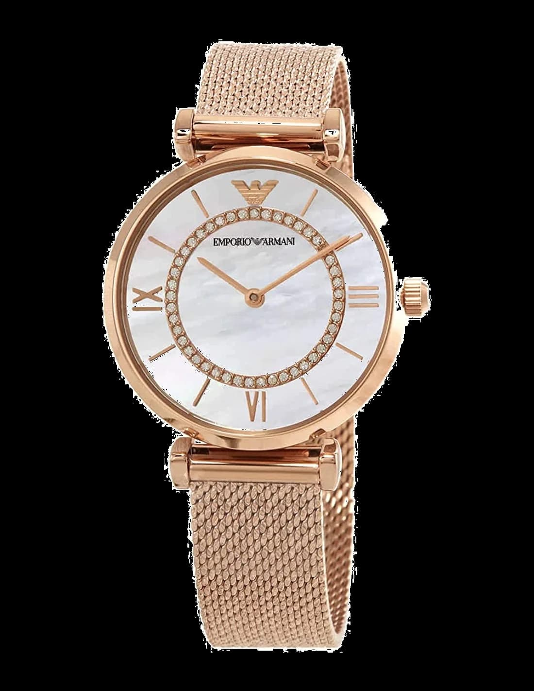 Montre Emporio Armani AR11320 Gianni T-Bar Bracelet Cuir Bleu vue 2