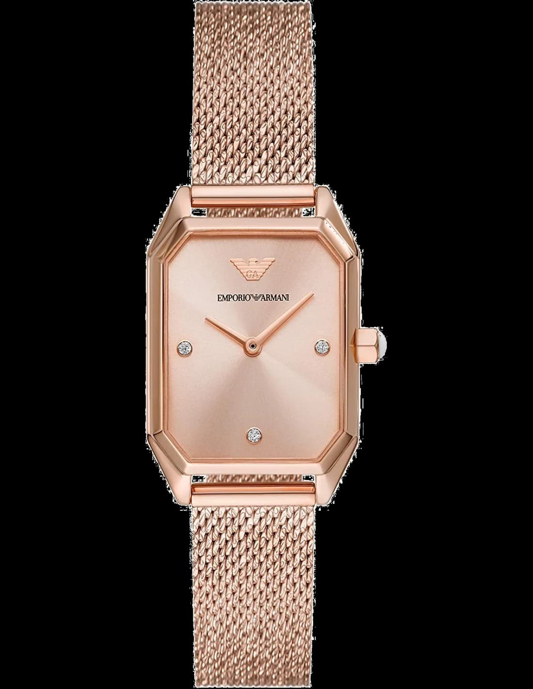 Emporio Armani AR11347 vue de côté, bracelet acier
