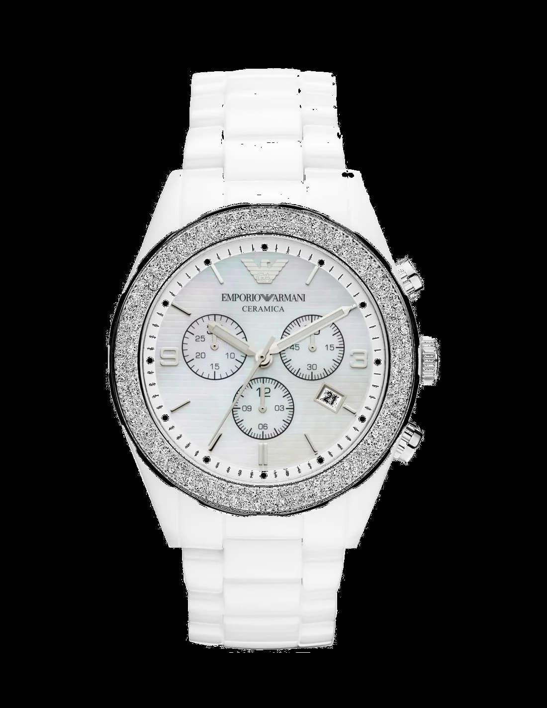 Montre Emporio Armani AR1456 femme vue de profil