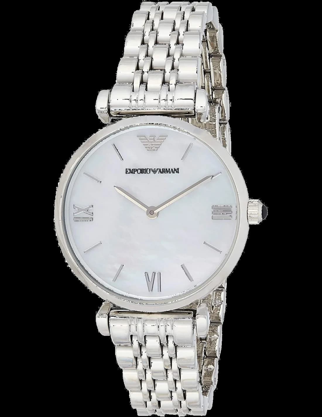 Emporio Armani AR1682 vue de côté, bracelet acier
