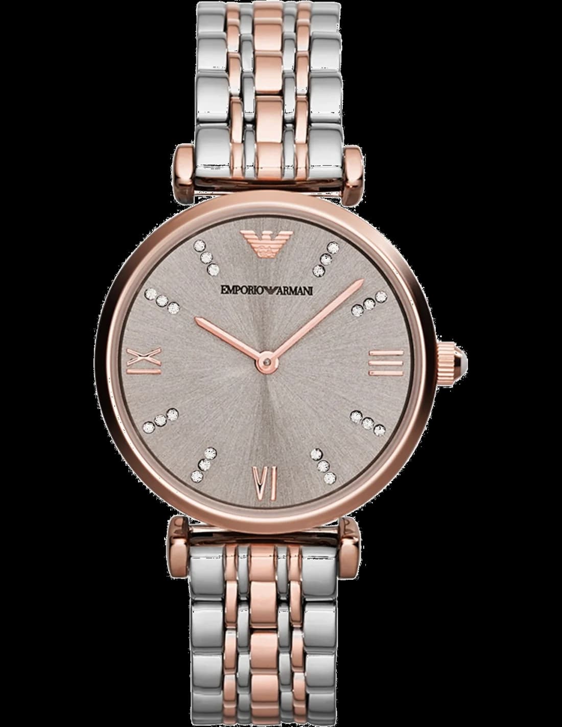 Emporio Armani AR1840 vue de côté, bracelet acier