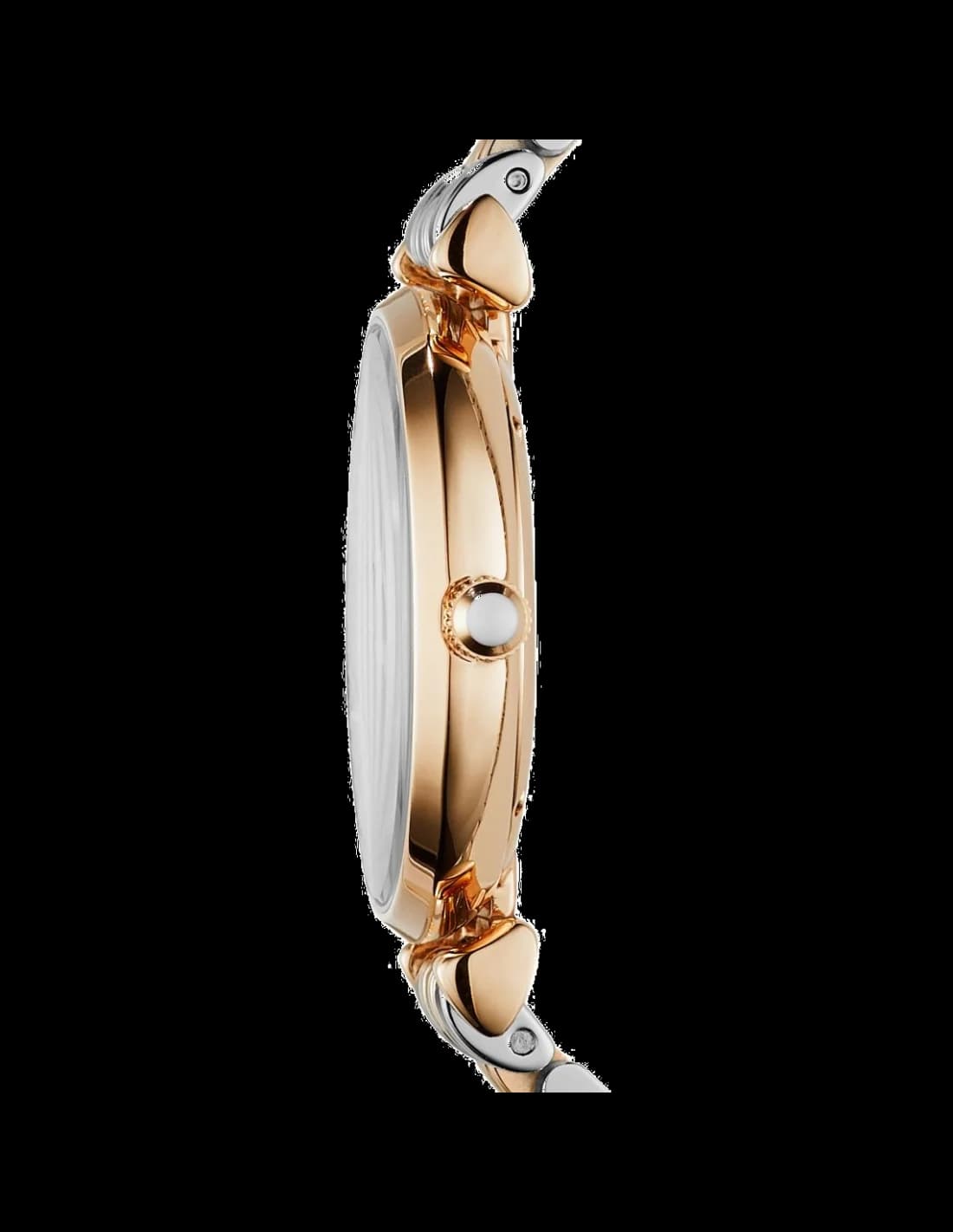 Gros plan sur le cadran bronze de la Emporio Armani AR1840