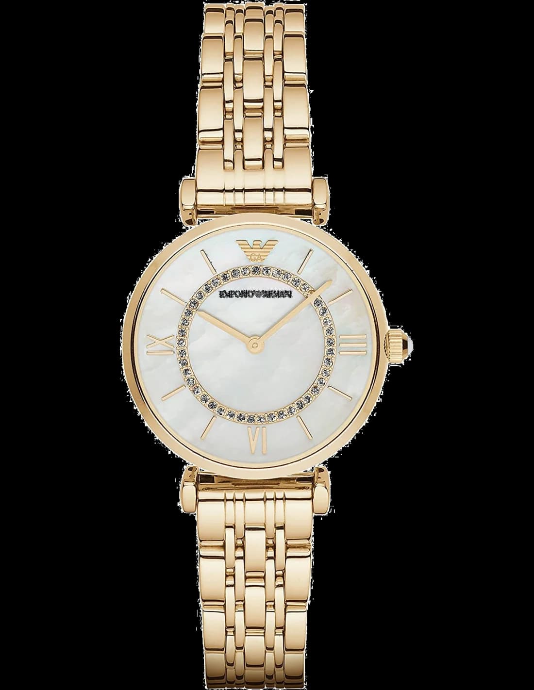 Emporio Armani AR1907 vue de côté, bracelet acier