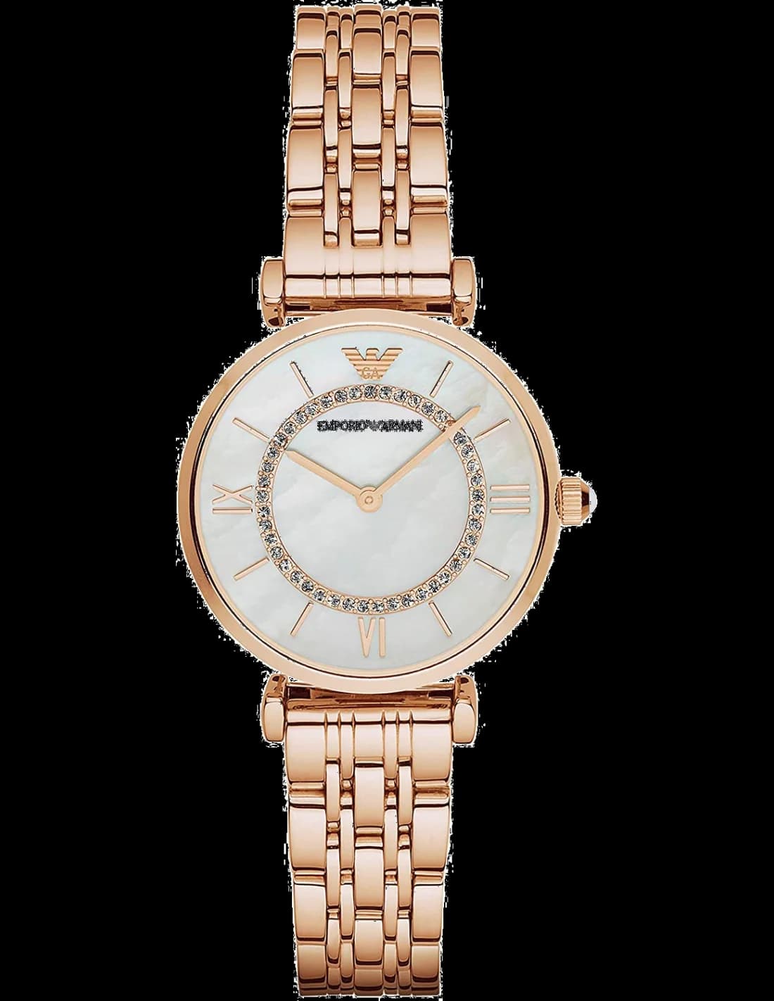 Emporio Armani AR1909 vue de côté, bracelet acier