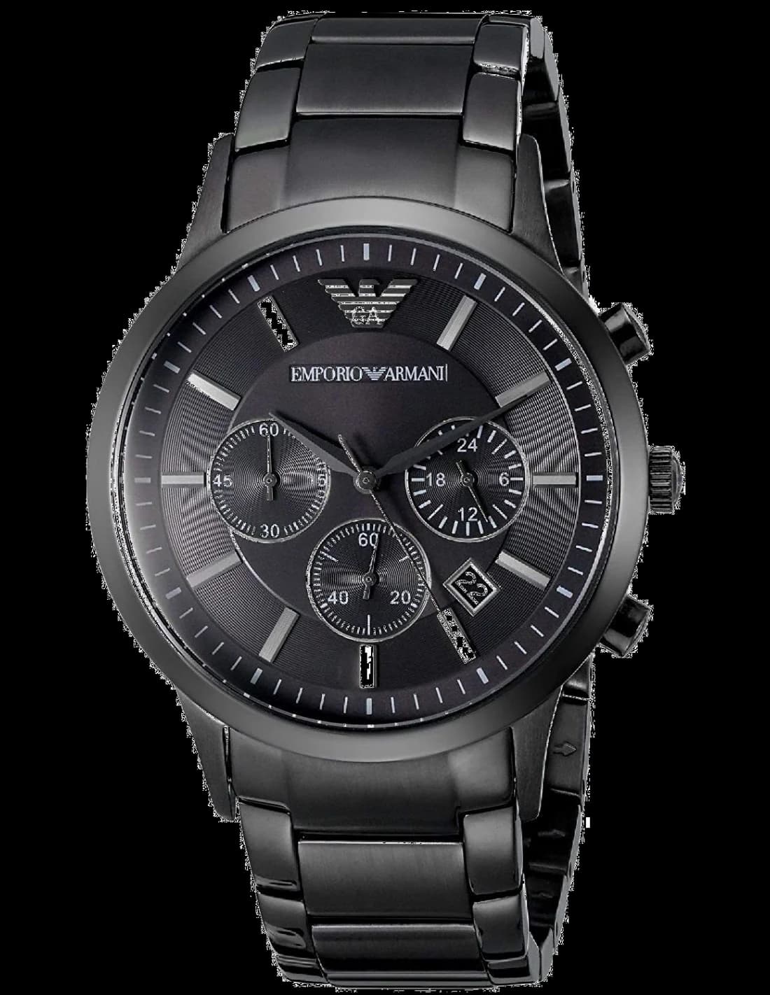 Emporio Armani AR2453 vue de côté, bracelet acier