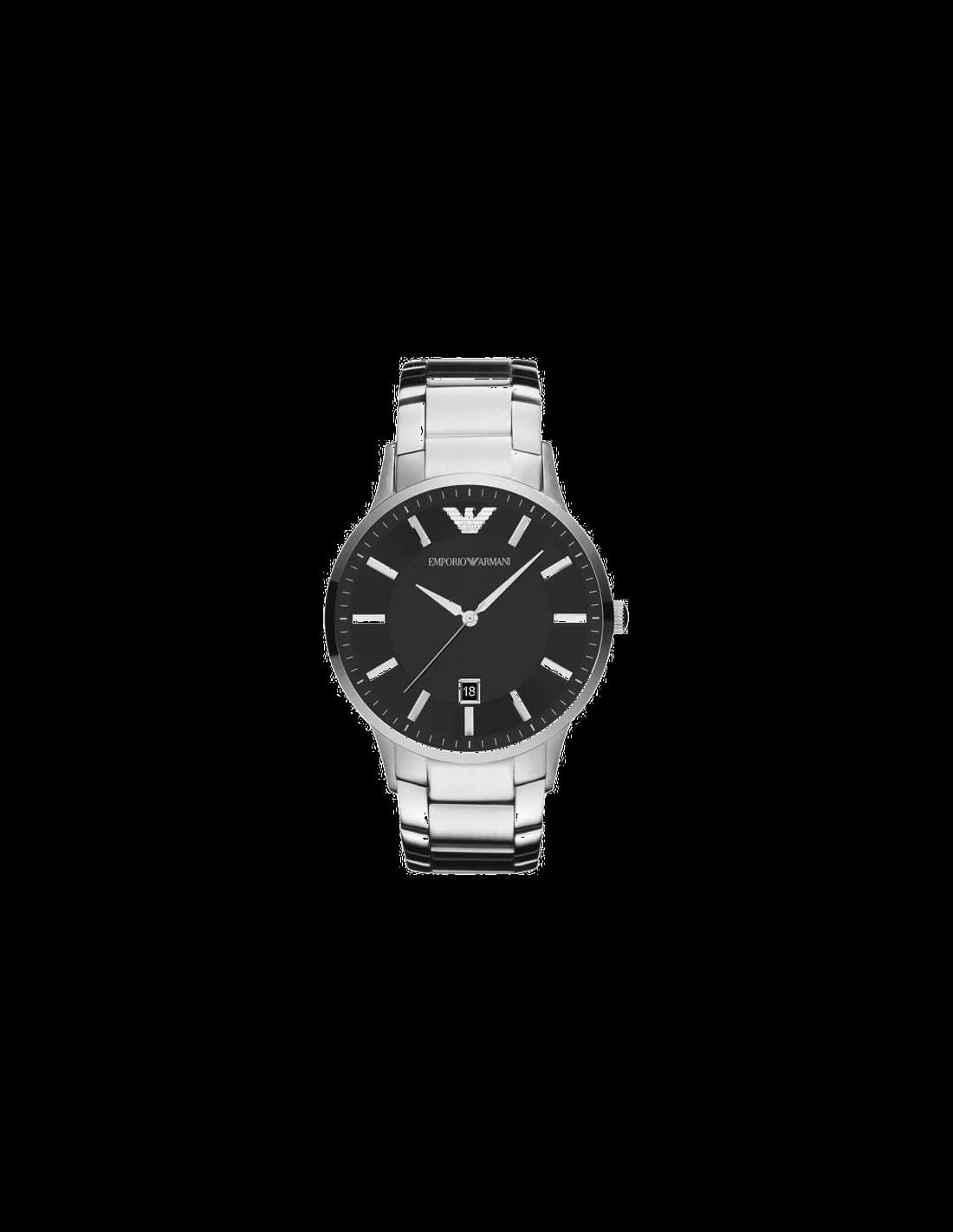Emporio Armani Sportivo AR2457 Round Black Dial Steel Men's Watch vue 2