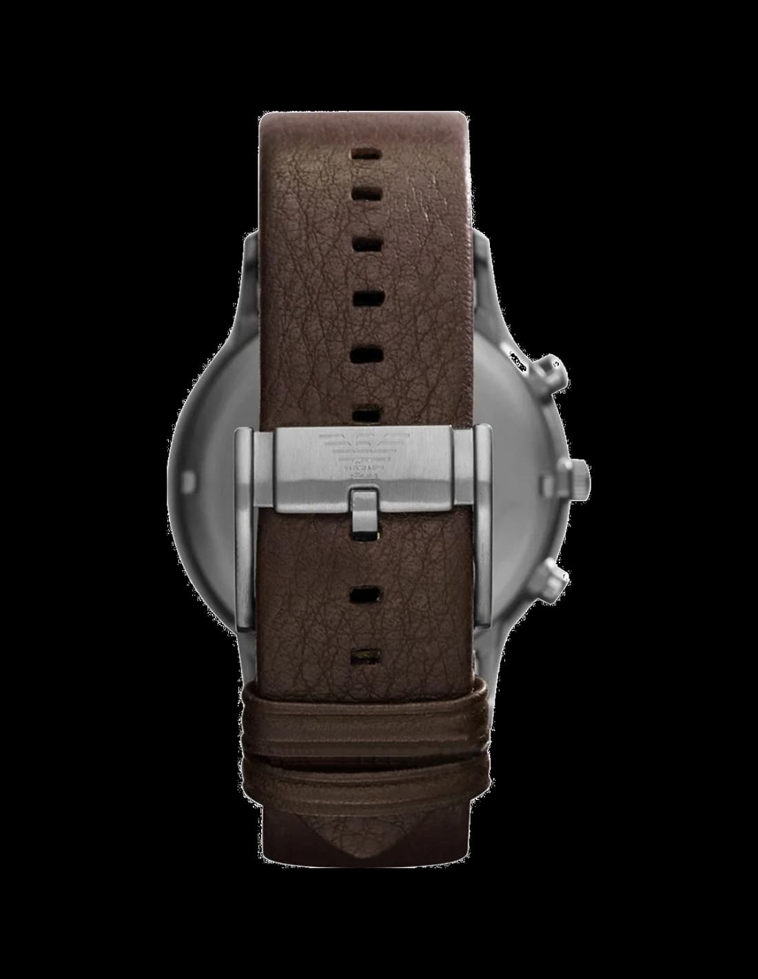Emporio Armani AR2462 Sportivo Brown Leather Strap Men's Watch vue 3