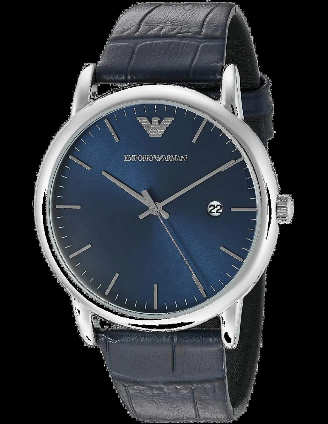 Emporio Armani AR2501 vue de côté, bracelet cuir
