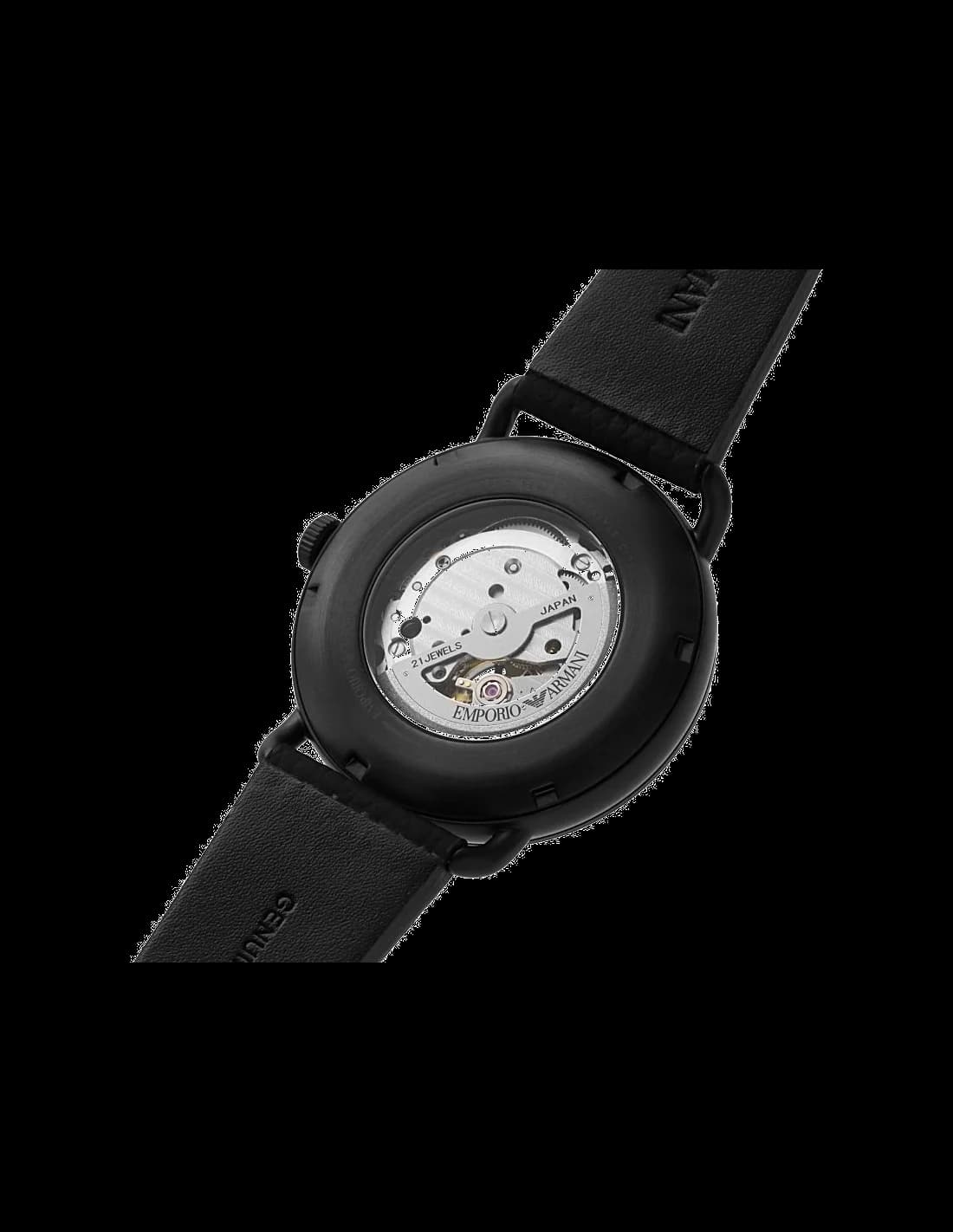 Emporio Armani AR60028 côté fond de boîtier noir