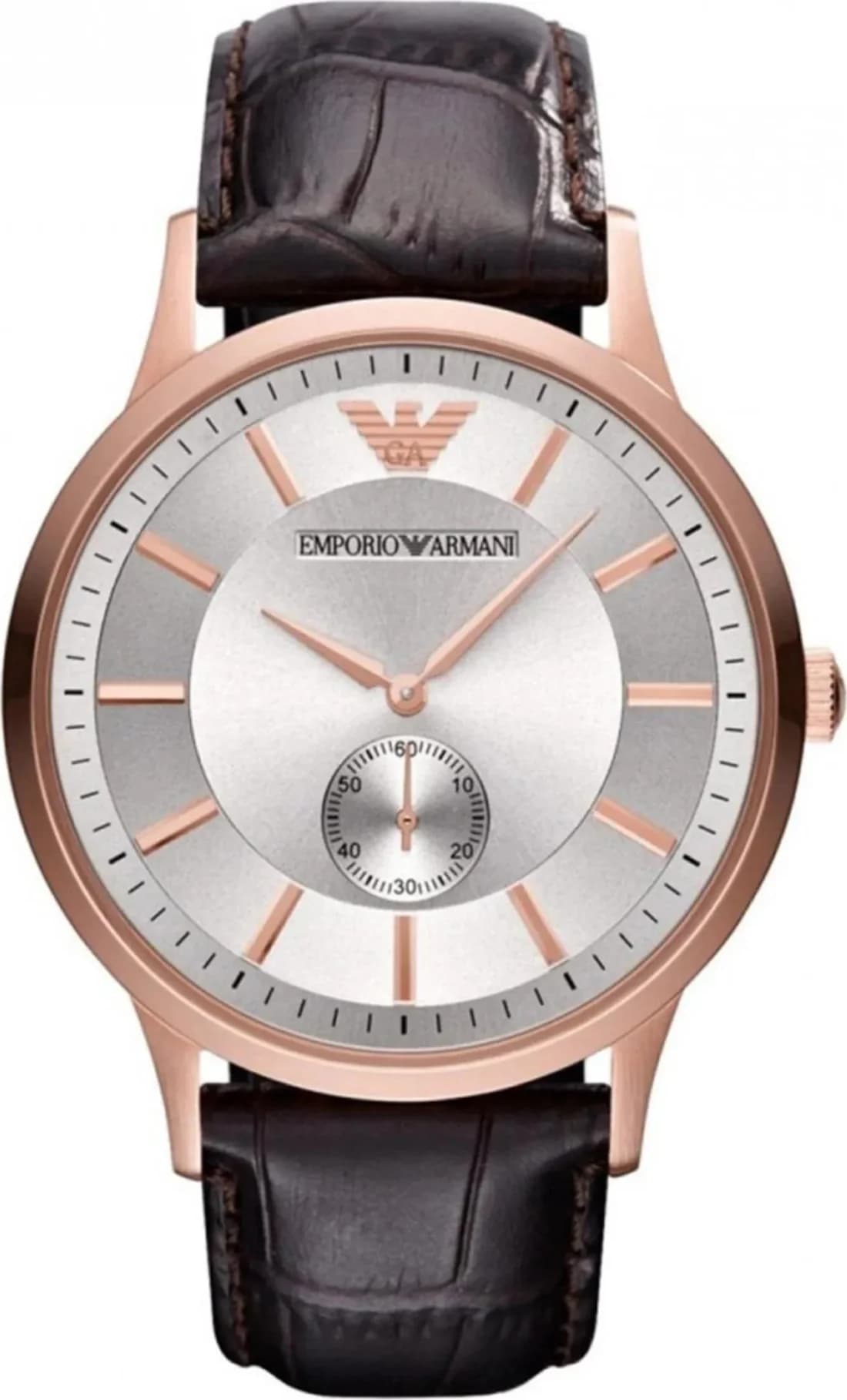 Emporio Armani AR9101 vue de côté, bracelet cuir