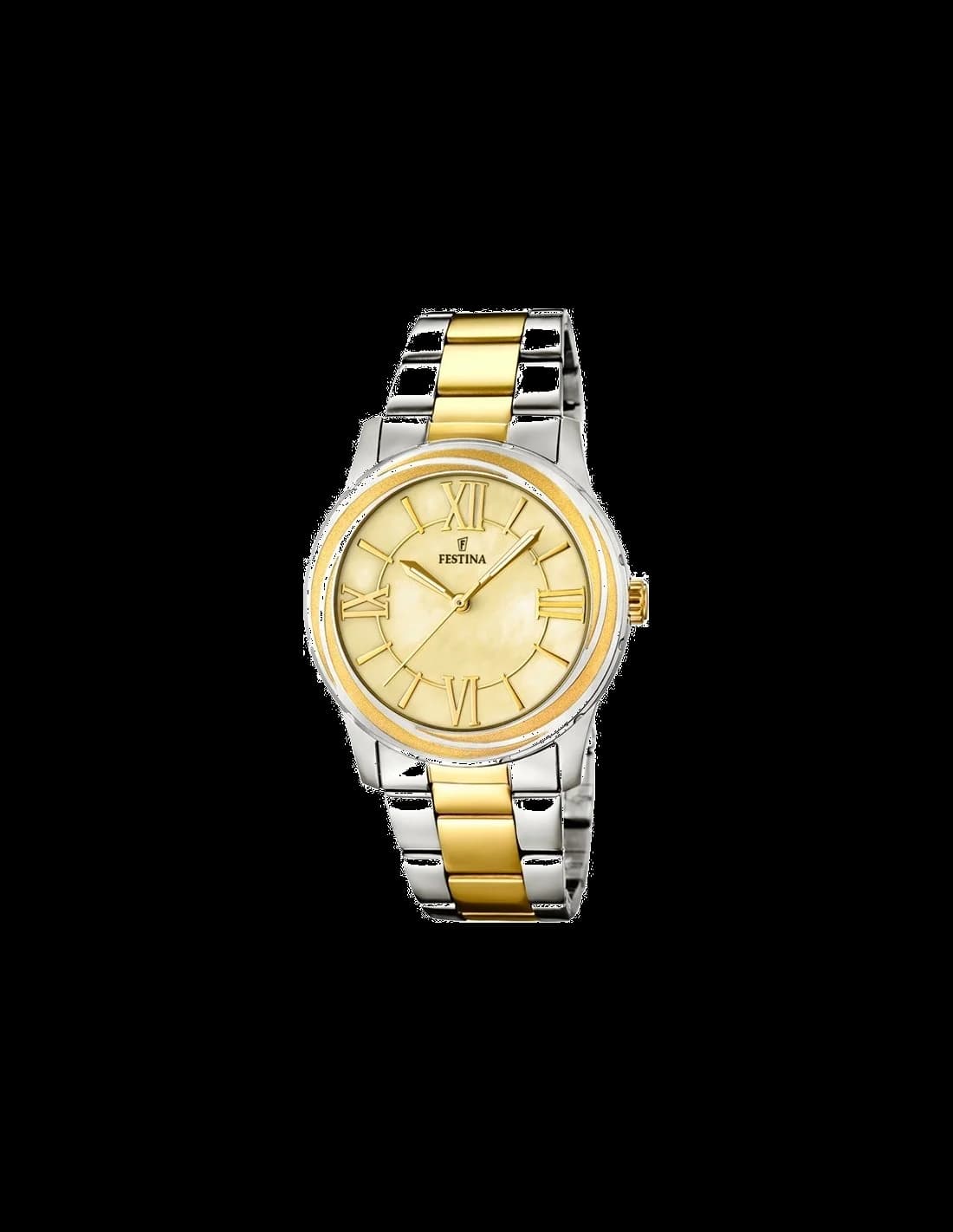Montre Festina F16723/1 en Acier Bicolore et Cadran Doré vue 2