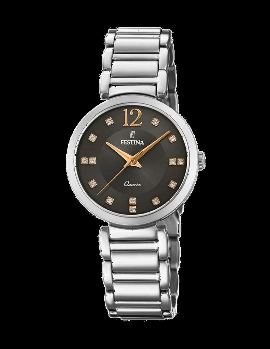 Festina F20212/4 vue de côté, bracelet acier
