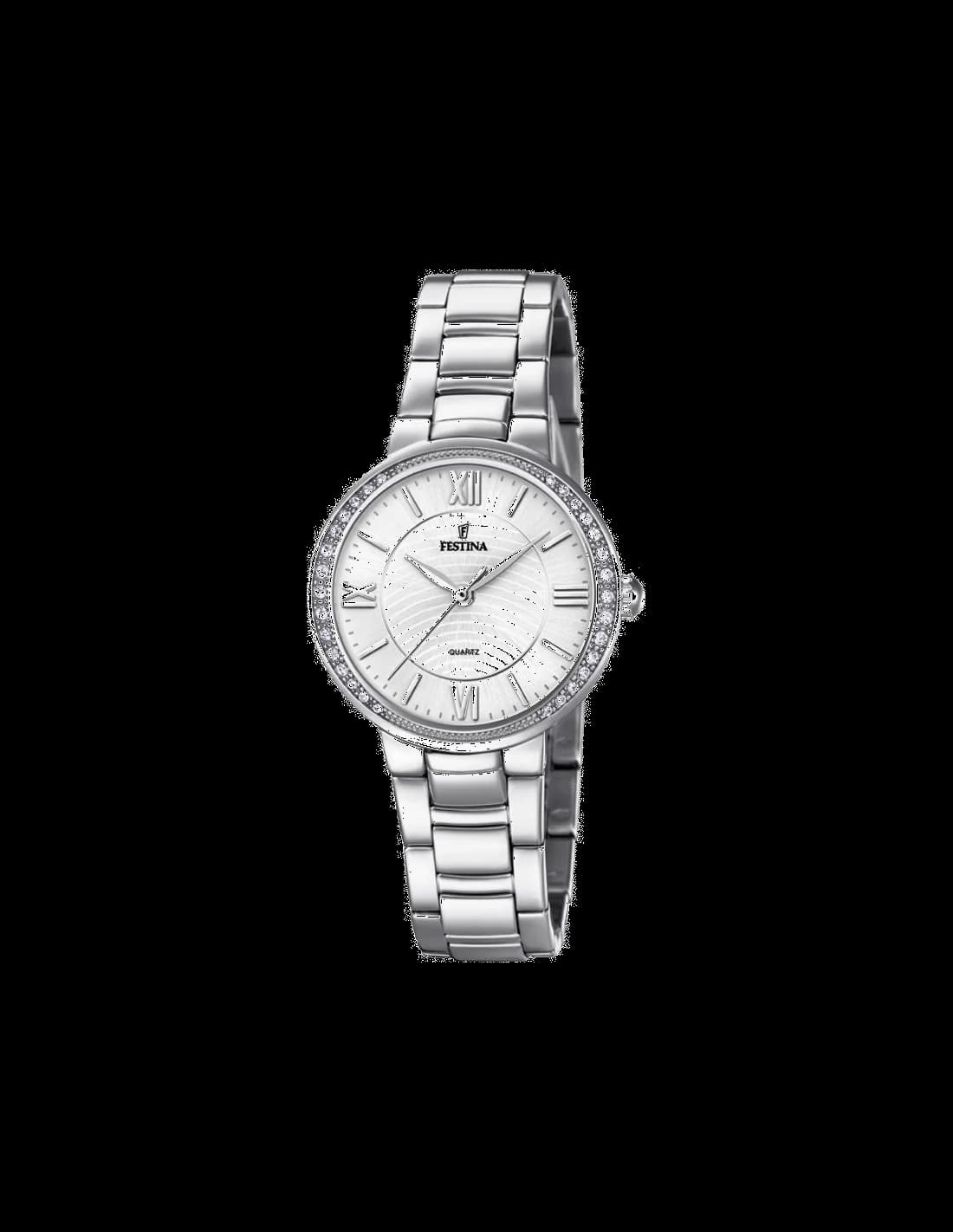 Montre Femme Festina Trend Mademoiselle F20220/1 en Acier Argenté et Cristaux vue 2