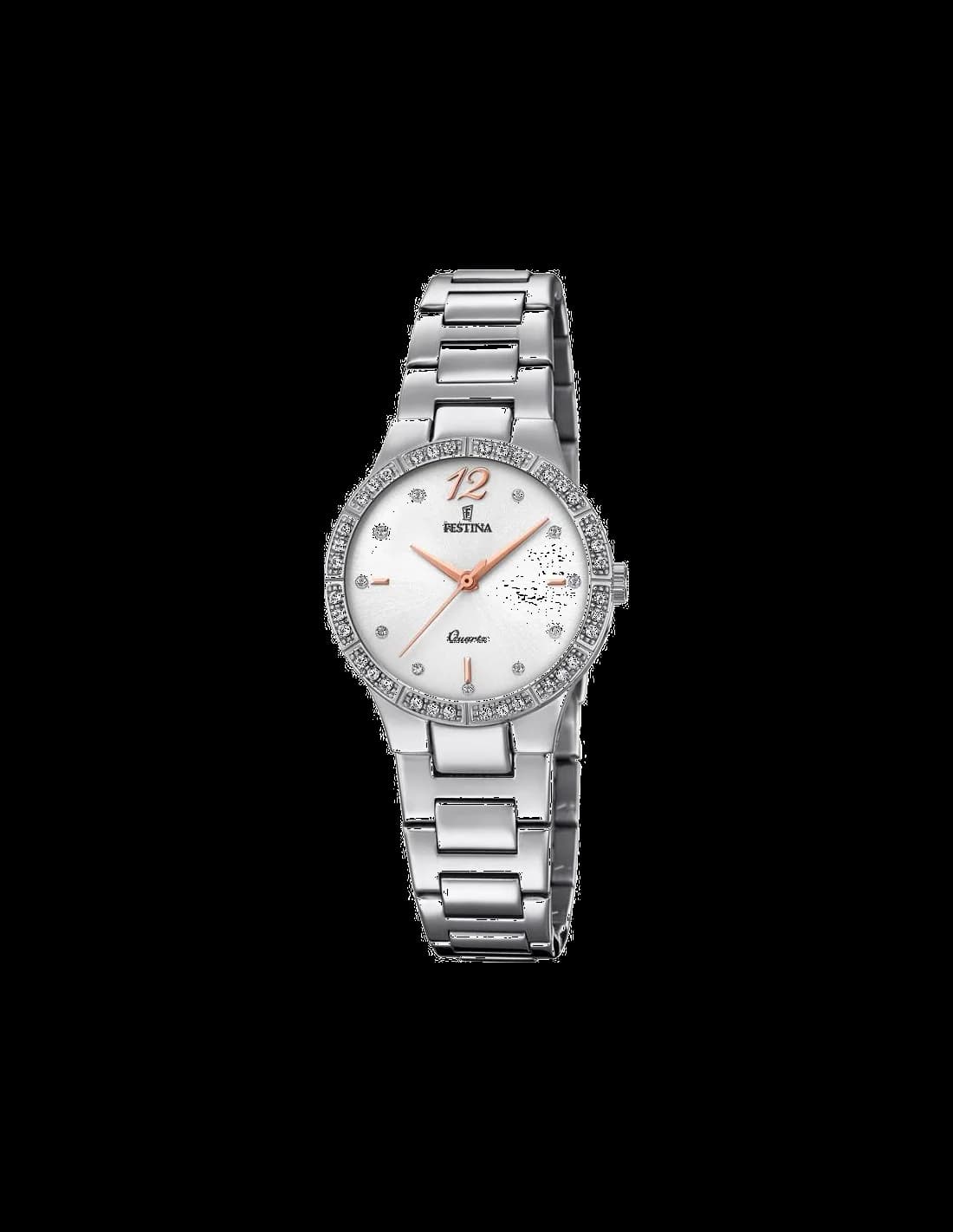 Festina F20240/1 Trend Mademoiselle Steel and Crystal Women's Watch vue 2