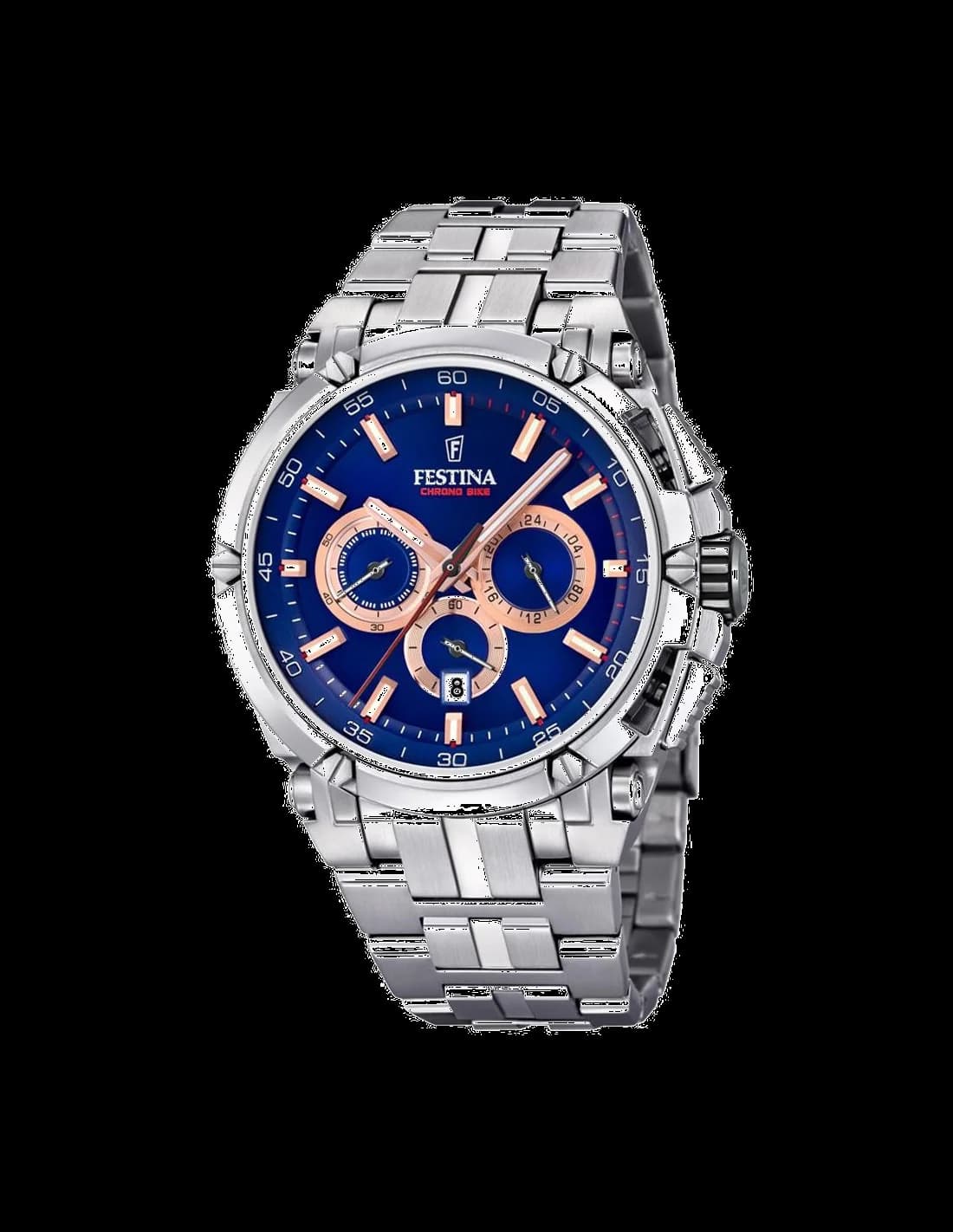 Festina F20327/4 vue de côté, bracelet acier